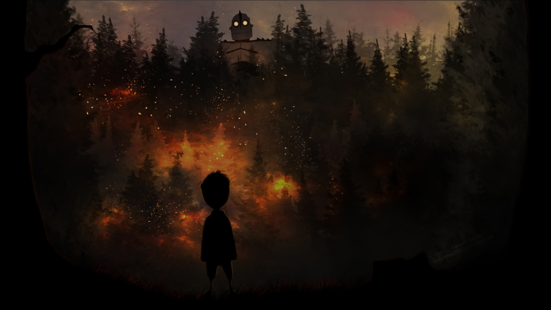video game, crossover, attack on titan, limbo (video game), the iron giant phone wallpaper