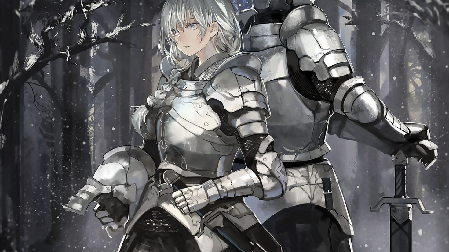 Armor clad faith. Goblin Slayer девушка-рыцарь. Рыцарь в доспехах аниме. Рыцарь Сильвер аниме. Странствующий рыцарь аниме.