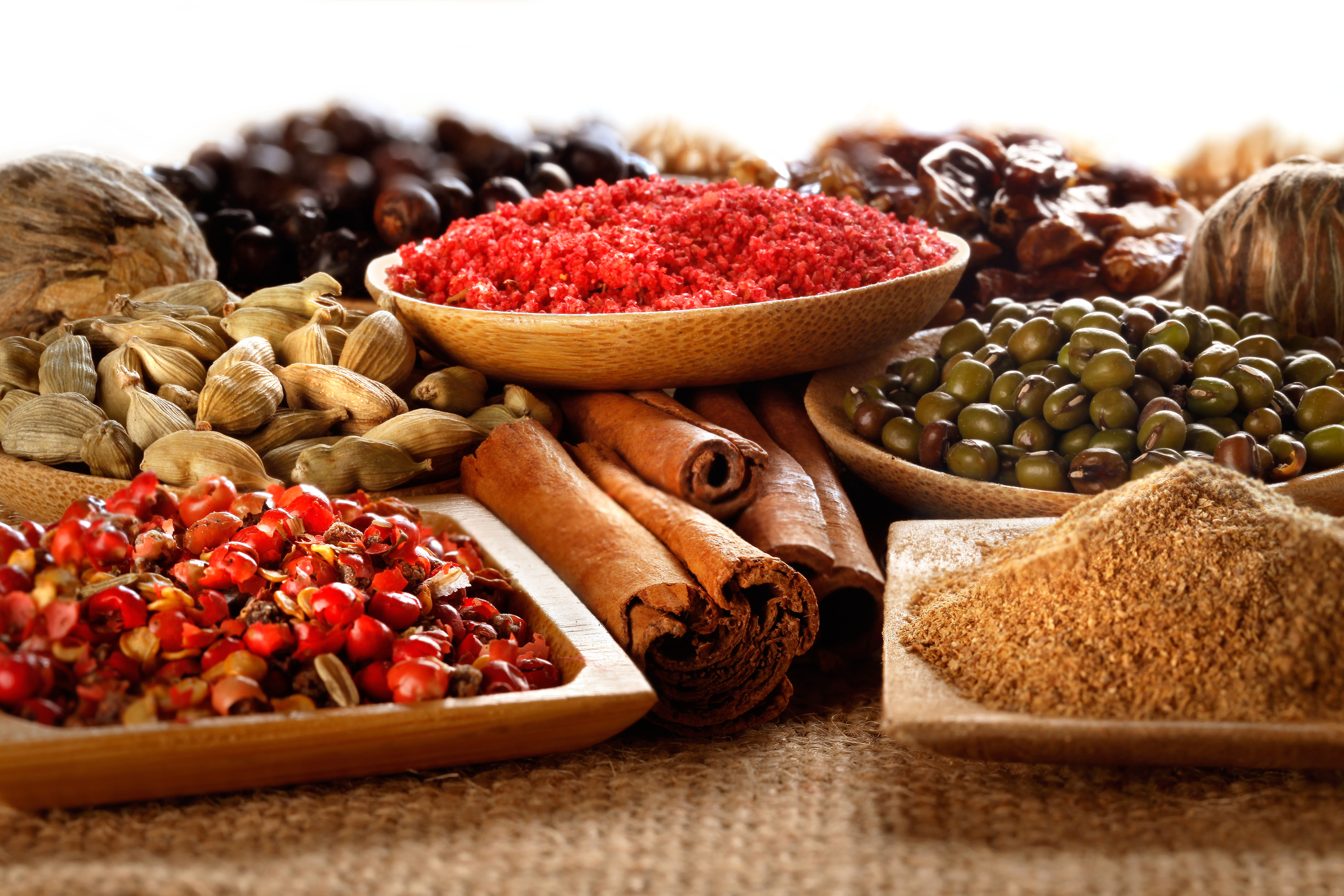 herbs and spices, spices, food, cinnamon QHD