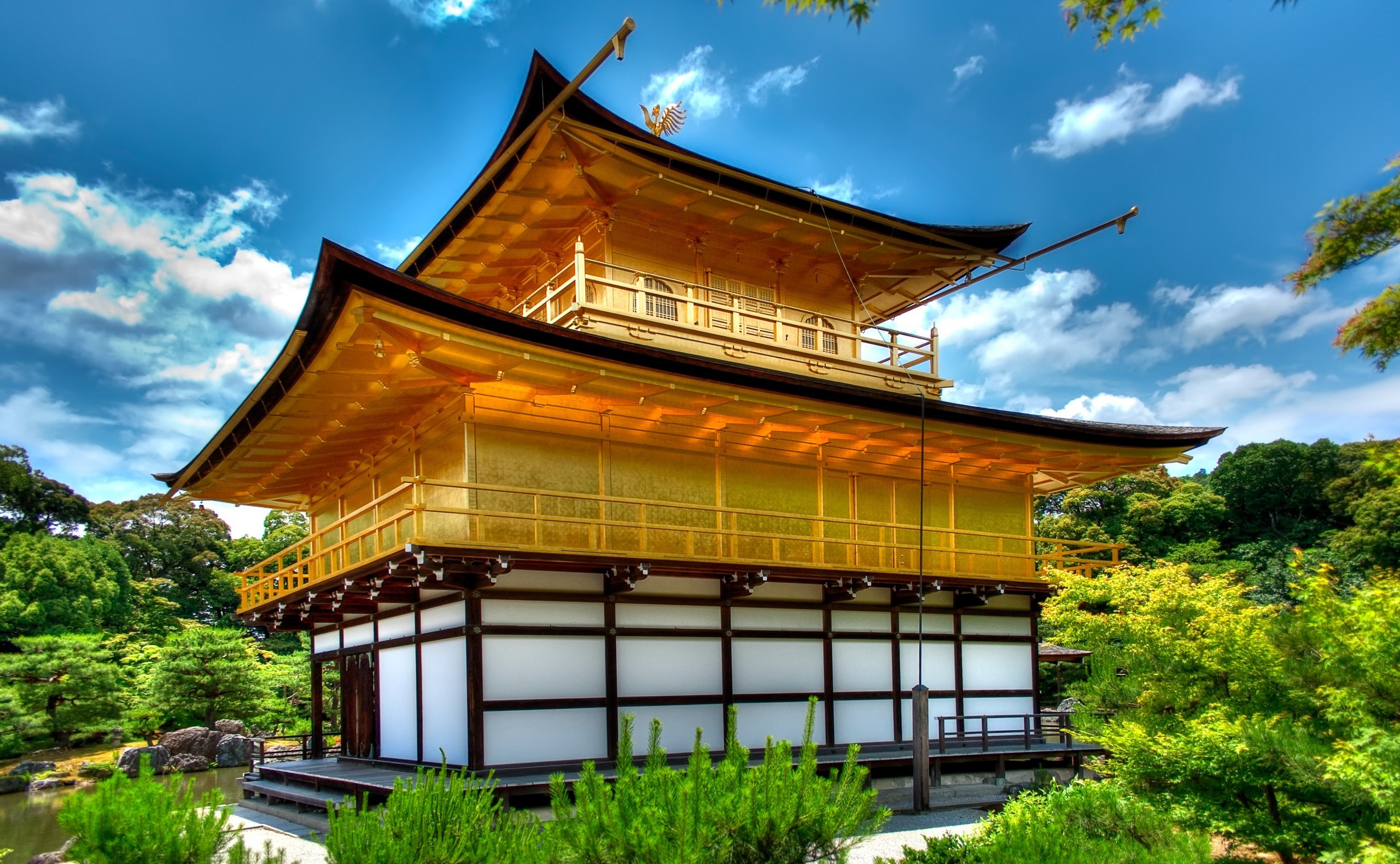 337898 télécharger le fond d'écran religieux, kinkaku ji, japon, kyoto, le temple du pavillon d'or, temples - économiseurs d'écran et images gratuitement