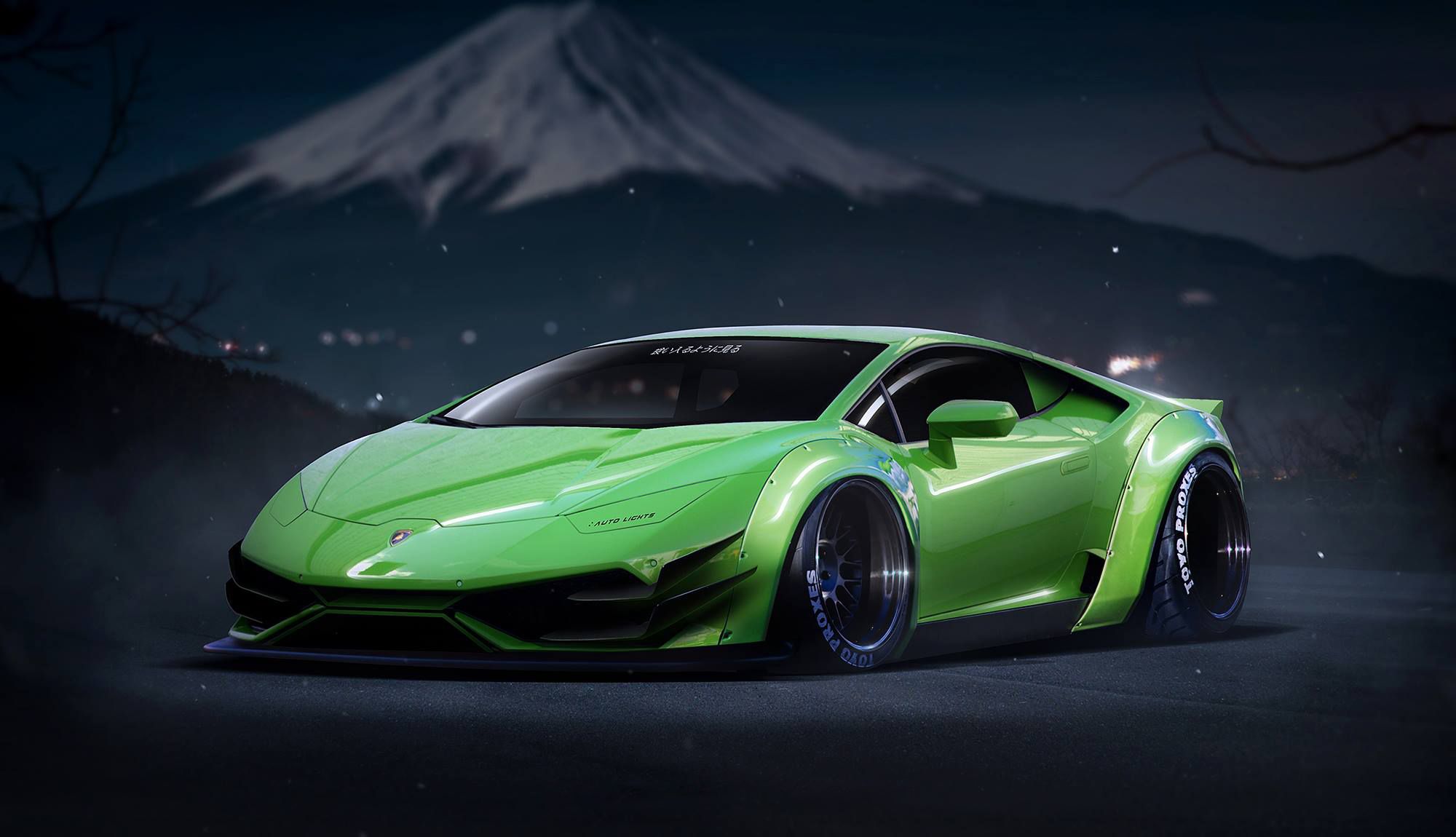 Lamborghini Aventador 4Рє Green