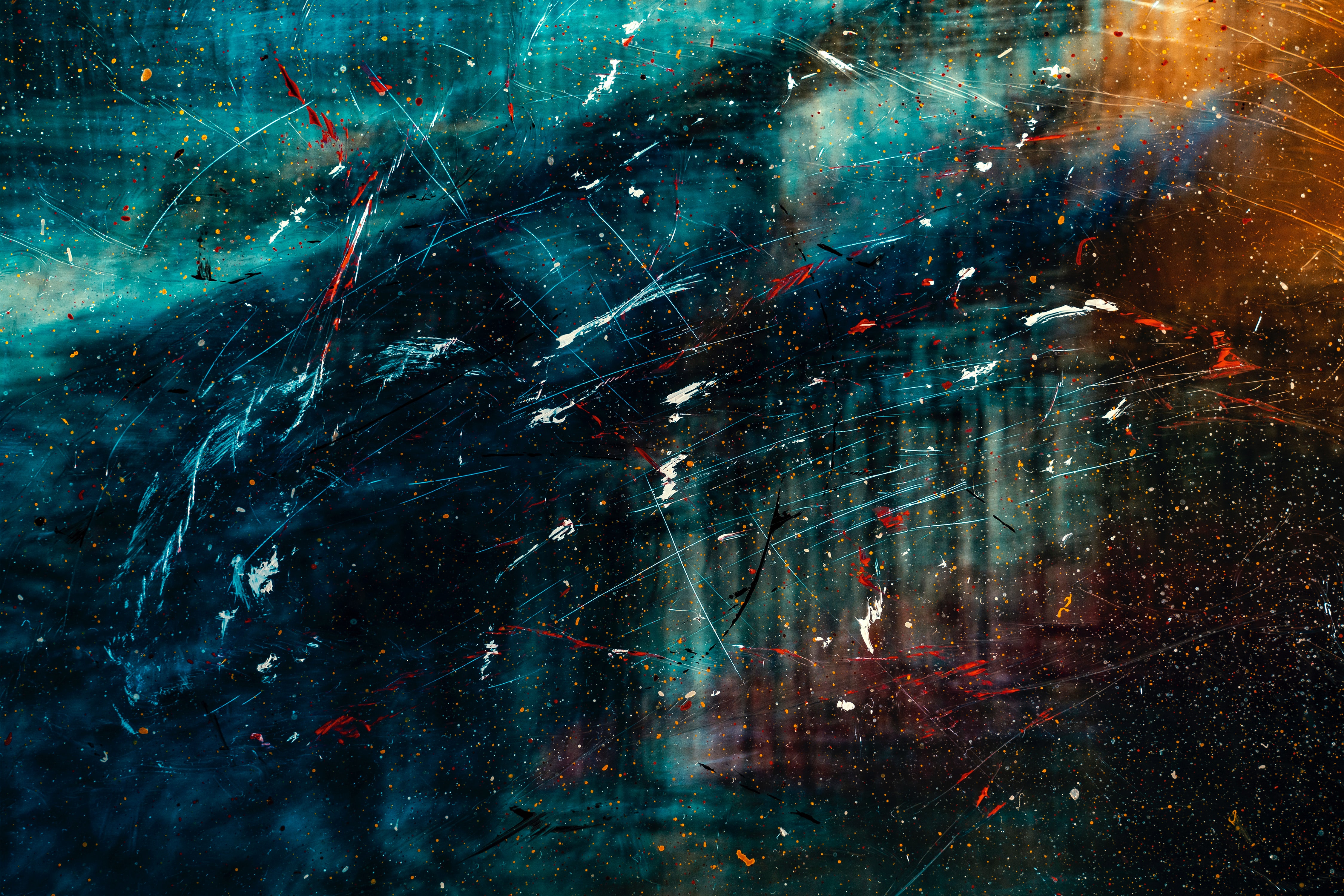 paint, scratches, abstract, spray HD wallpaper