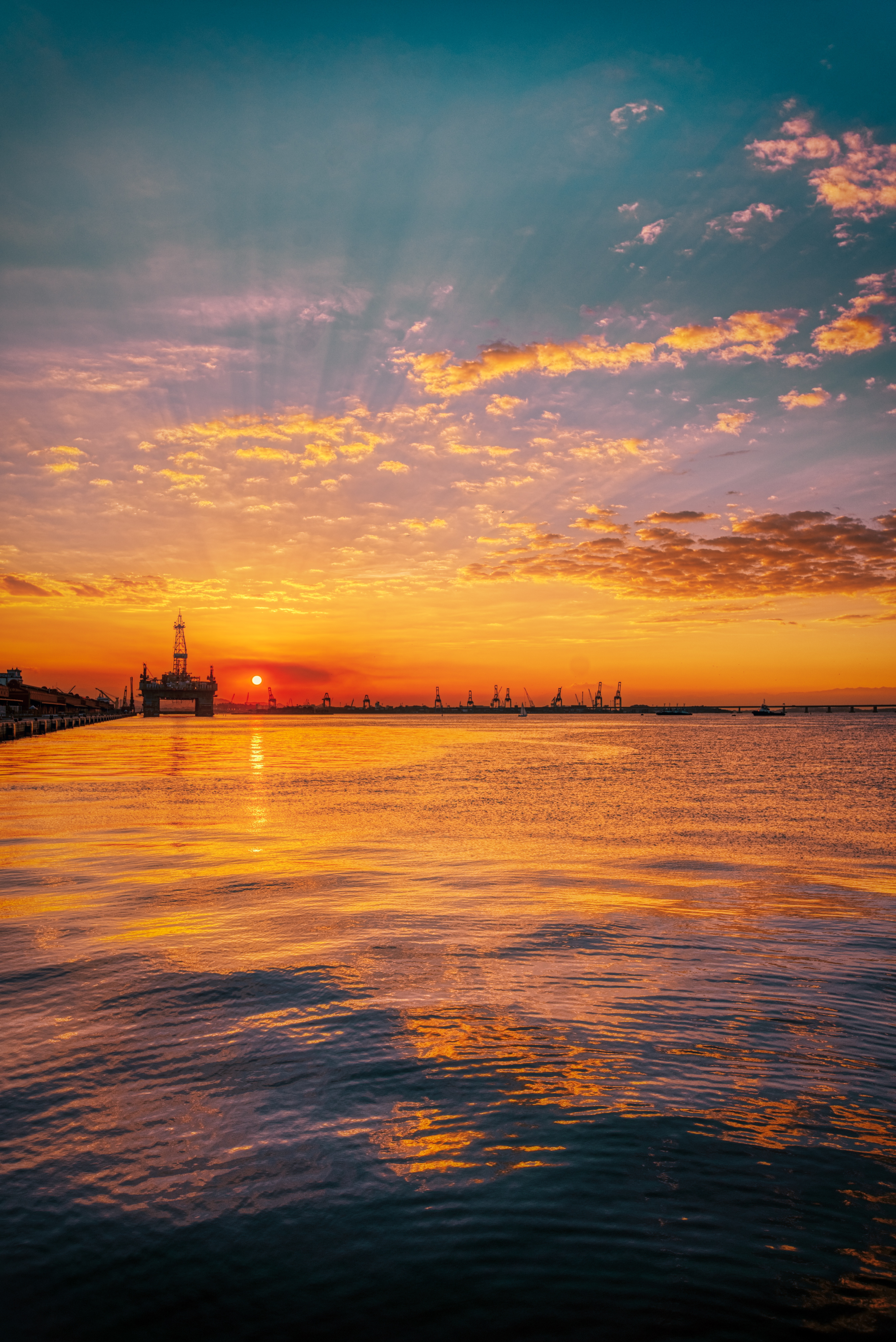 Laden Sie das Natur, Sunset, Horizont, Wasseroberfläche, Wharf, Der Pier-Bild kostenlos auf Ihren PC-Desktop herunter
