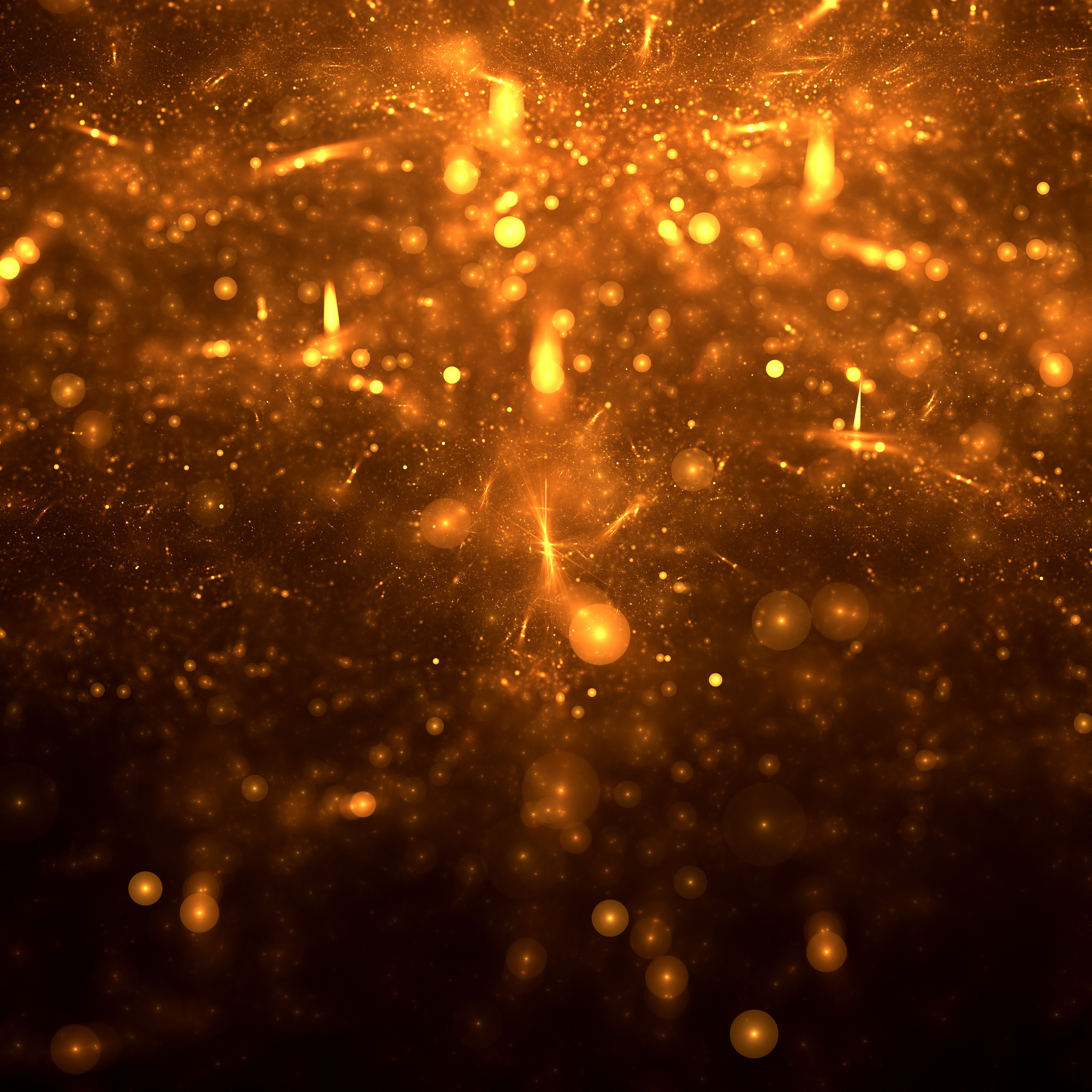 Download mobile wallpaper Stream, Boquet, Flow, Glare, Bokeh, Brilliance, Circles, Shine, Abstract, Fractal for free.