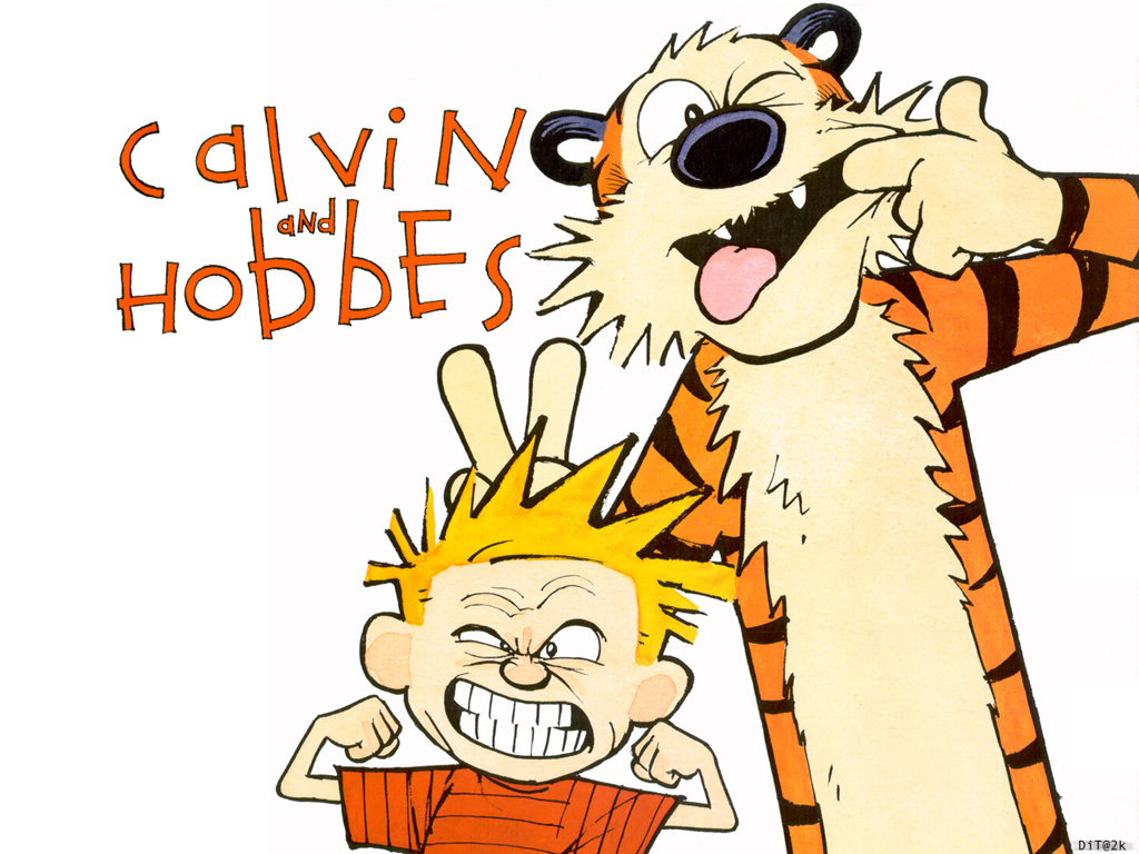 hobbes (calvin & hobbes), comics, calvin & hobbes, calvin (calvin & hobbes) Full HD
