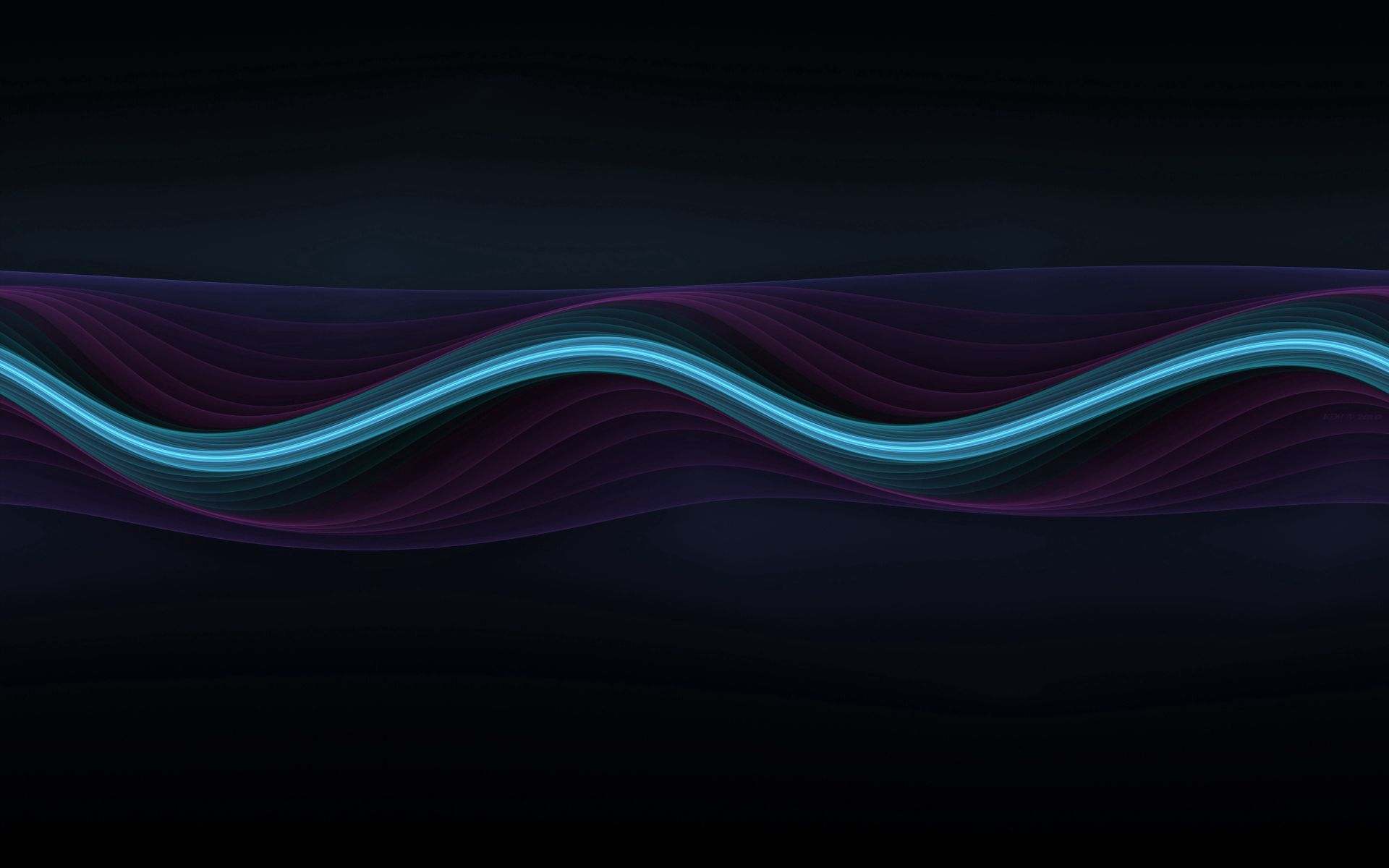 Download mobile wallpaper Wavy, Lines, Vector, Background, Dark for free.