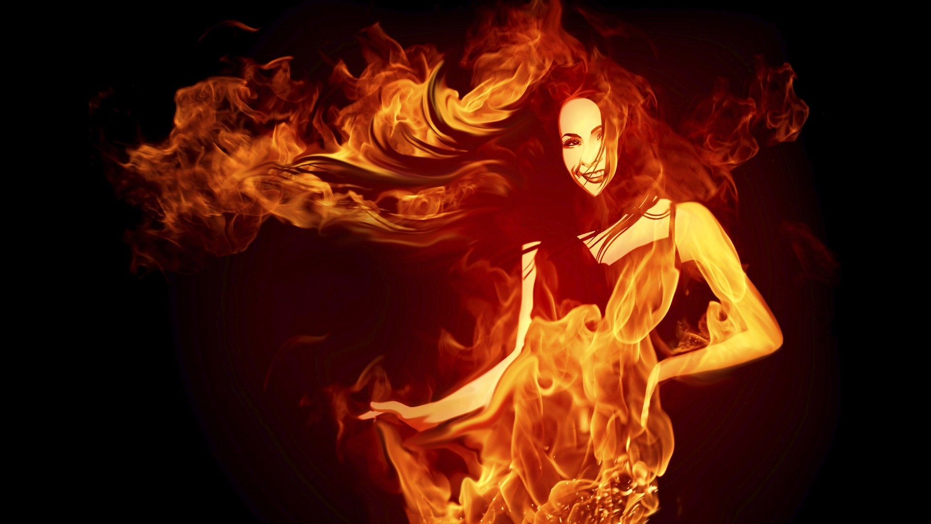 Девушка в огне картинки