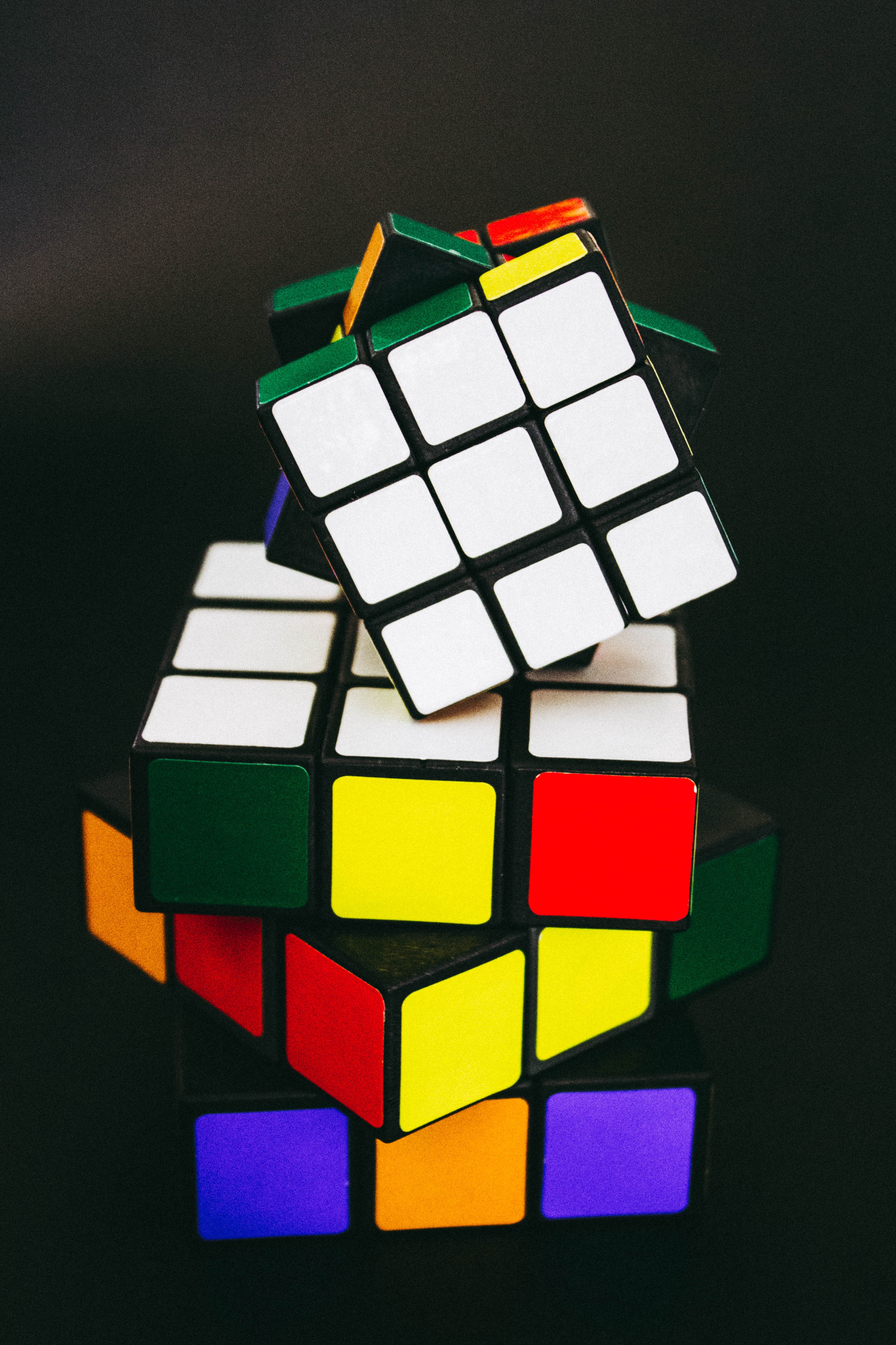 puzzle, rubik's cube, multicolored, motley, cuba, miscellanea, miscellaneous