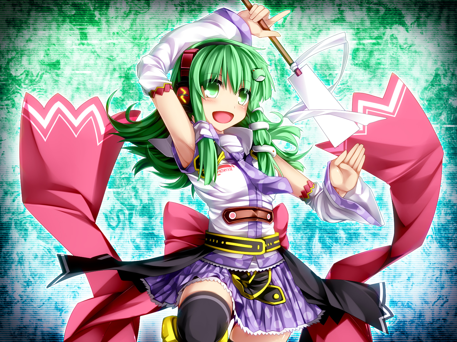 Кочия. Sanae kochiya. Touhou Sanae kochiya.