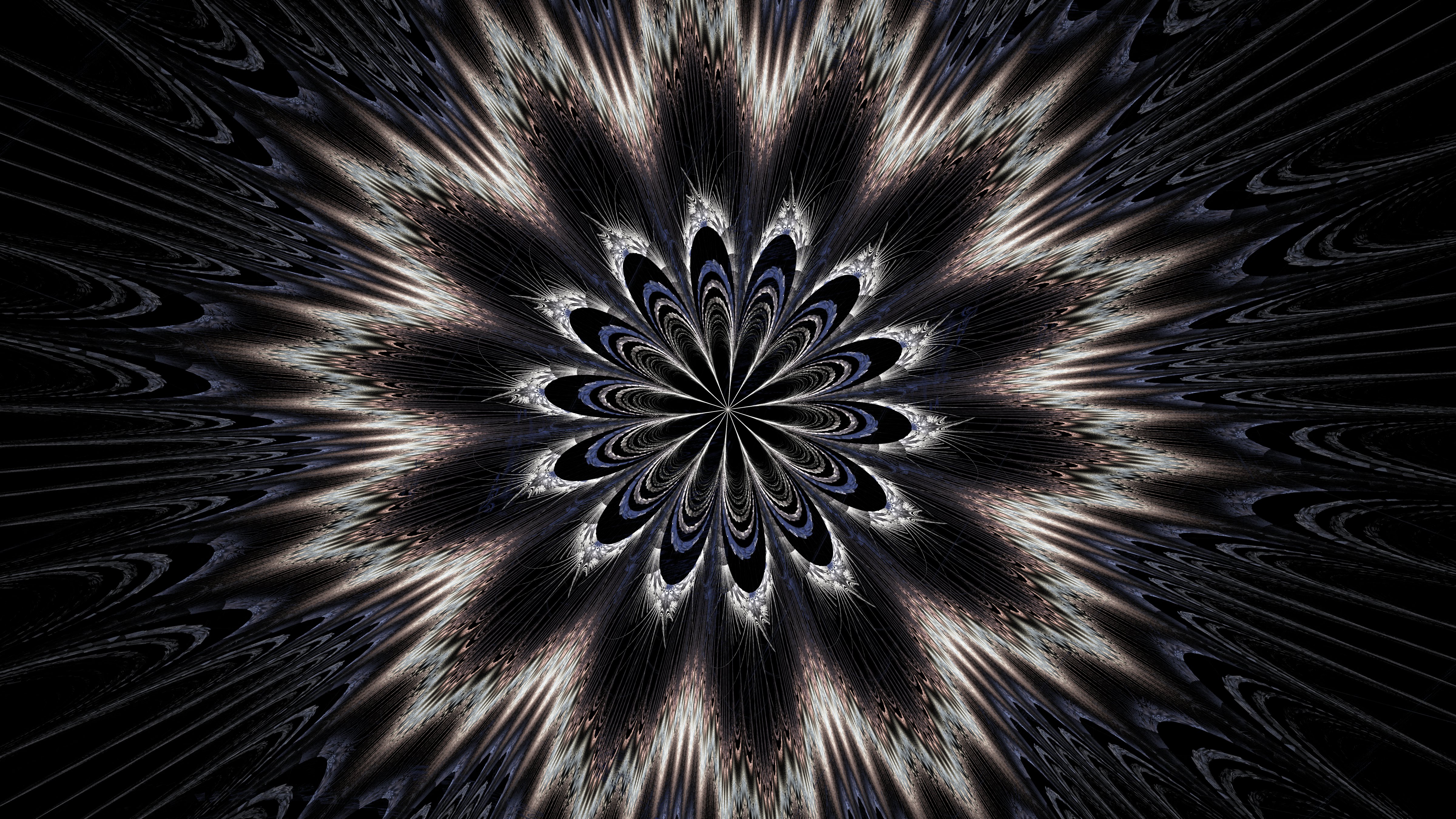 Download mobile wallpaper Kaleidoscope, Symmetry, Fractal, Abstract for free.