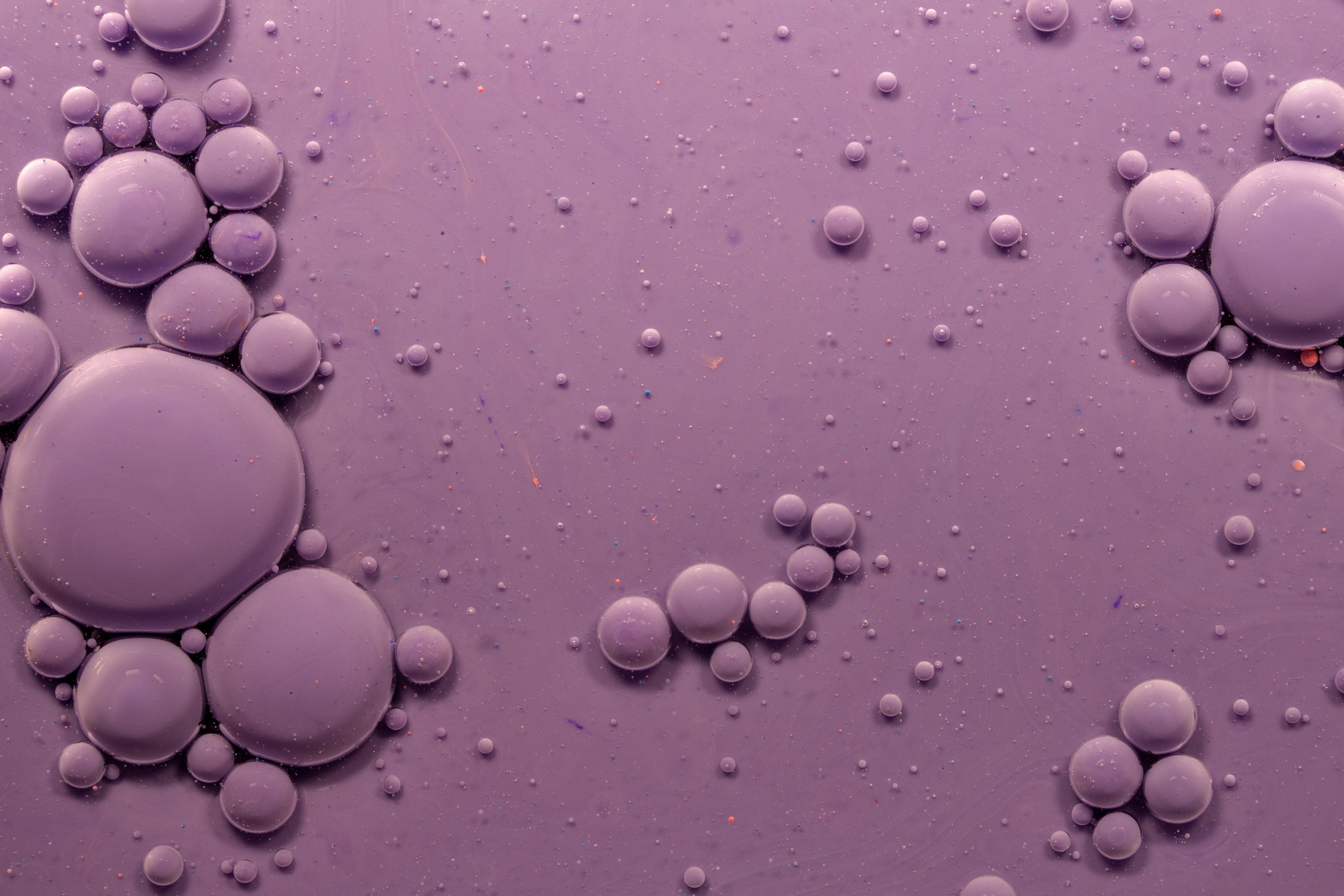 bubbles, abstract, violet, purple, ink Smartphone Background
