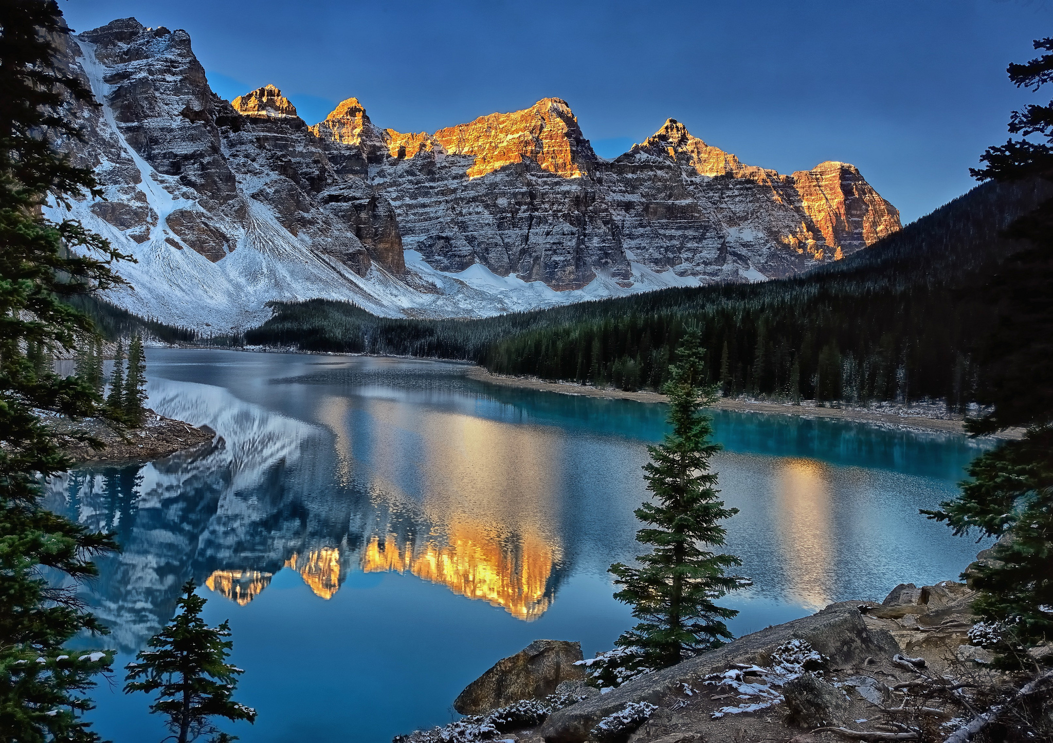 banff national park, earth, reflection, canada, lake, moraine lake, mountain, valley of the ten peaks cellphone