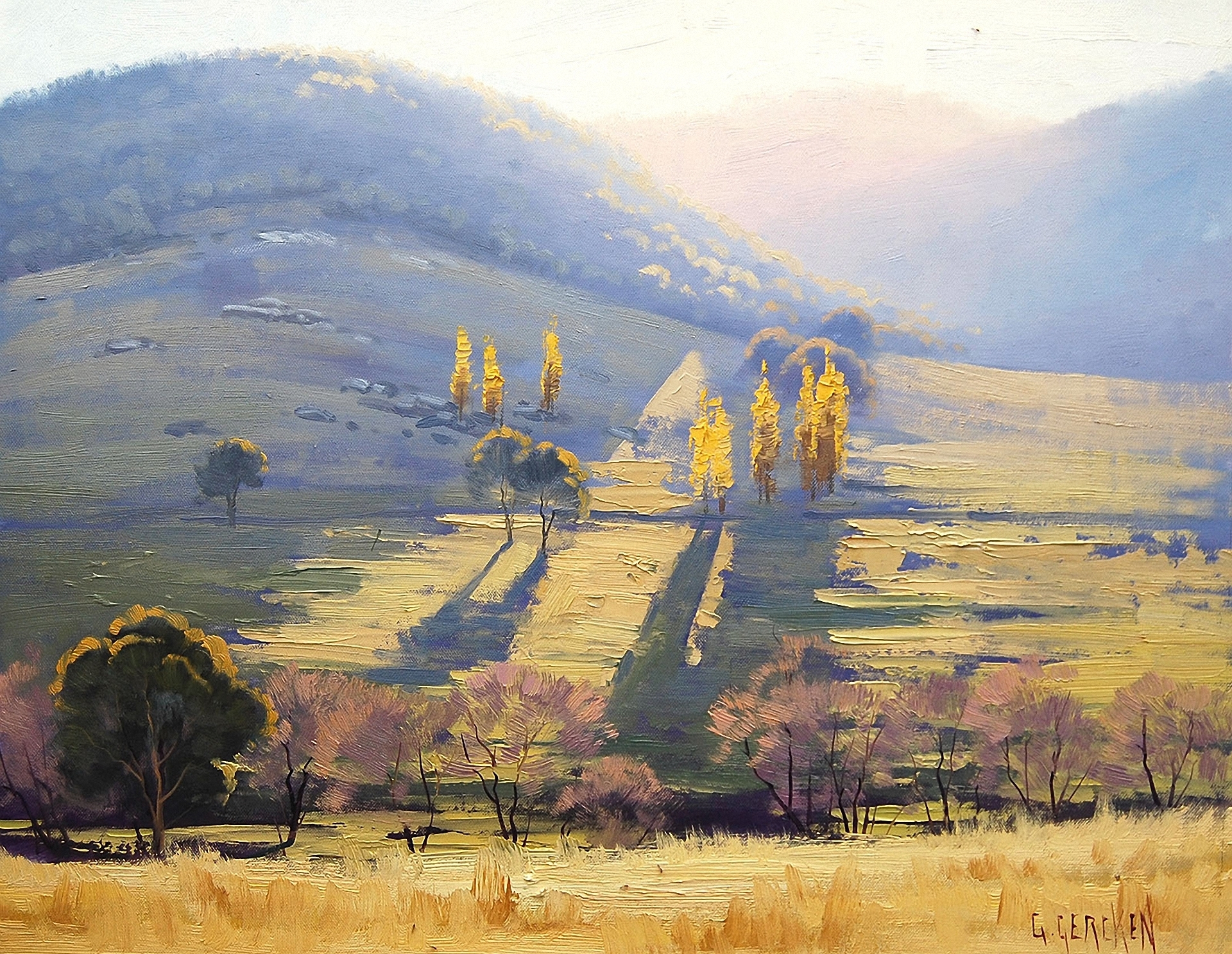 Graham Gercken картины далёкие горы