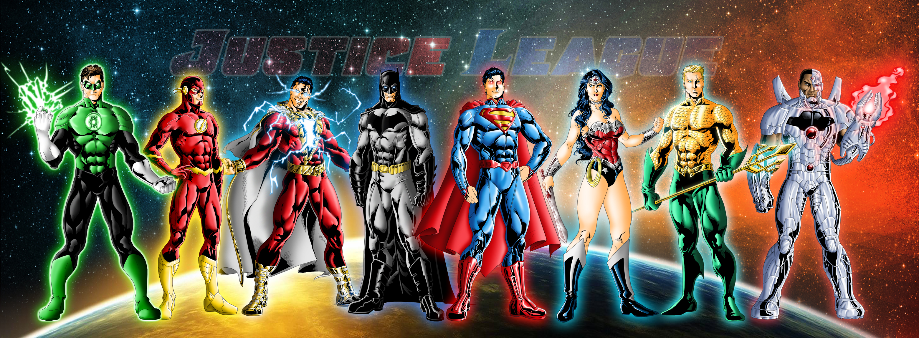 justice league, superman, batman, aquaman, comics, barry allen, billy batson, cyborg (dc comics), dc comics, diana prince, flash, green lantern, hal jordan, shazam (dc comics), superhero, wonder woman