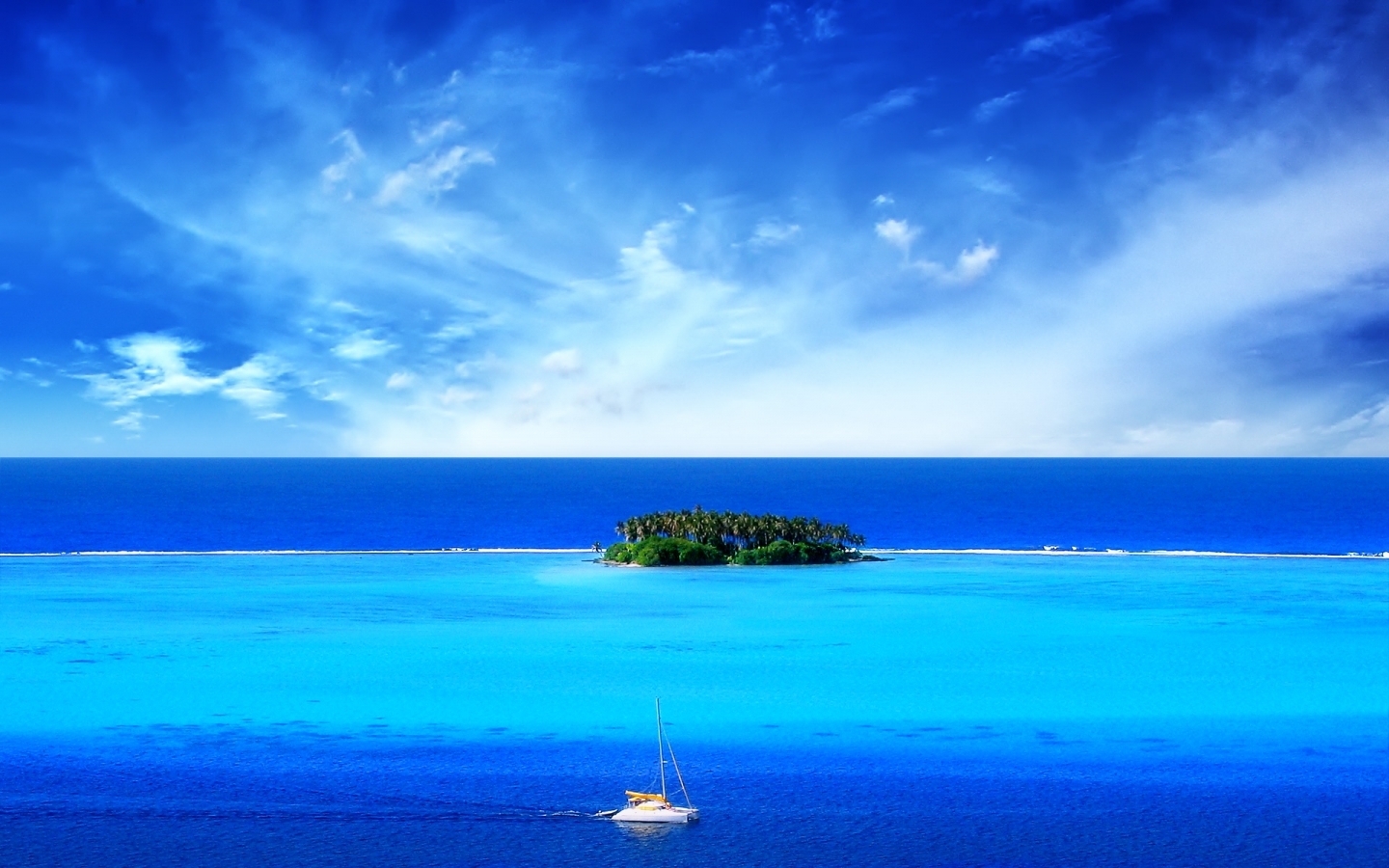 yachts, landscape, sea, blue for android