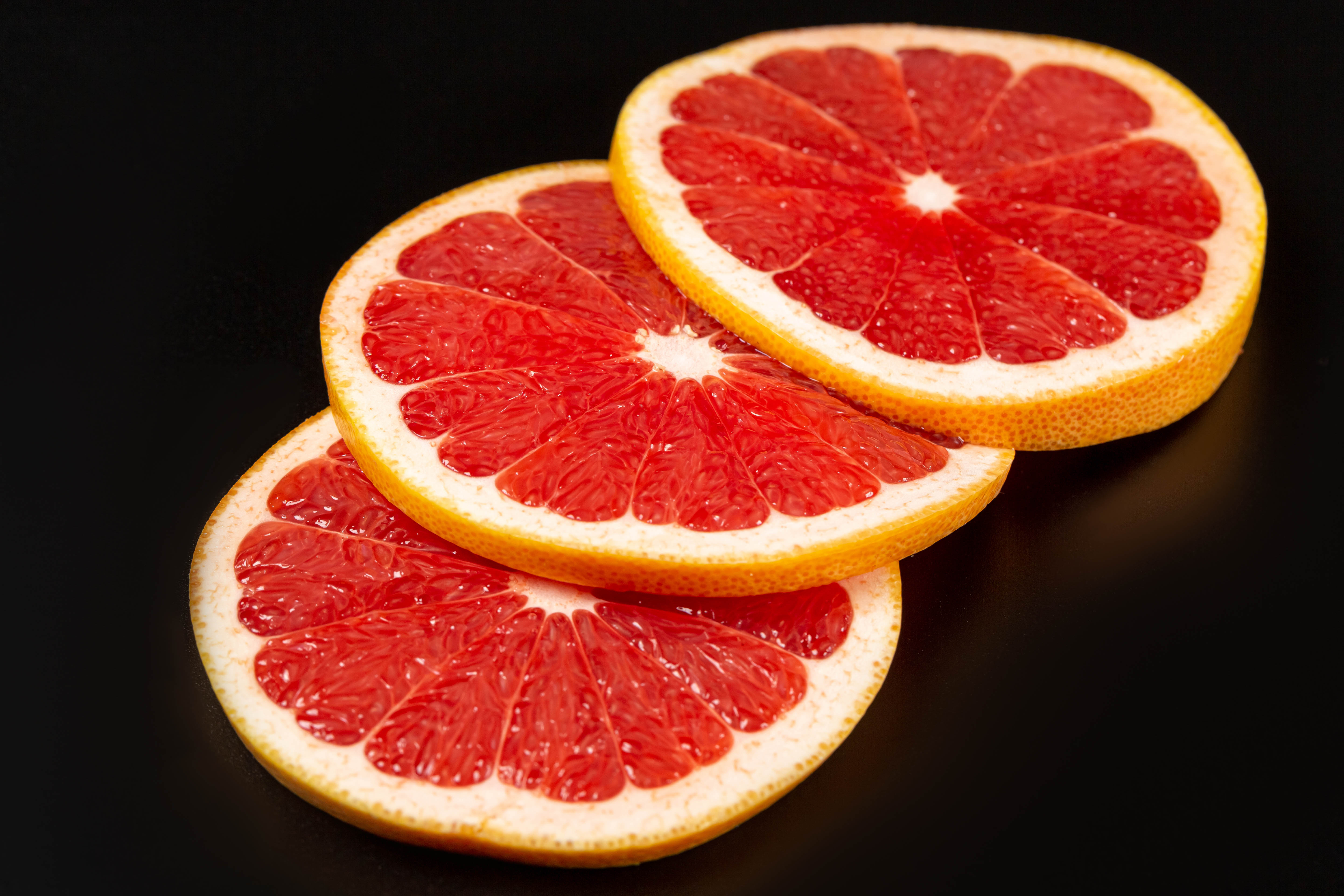 food, red, fruit, citrus, lobules, slices, grapefruit Aesthetic wallpaper