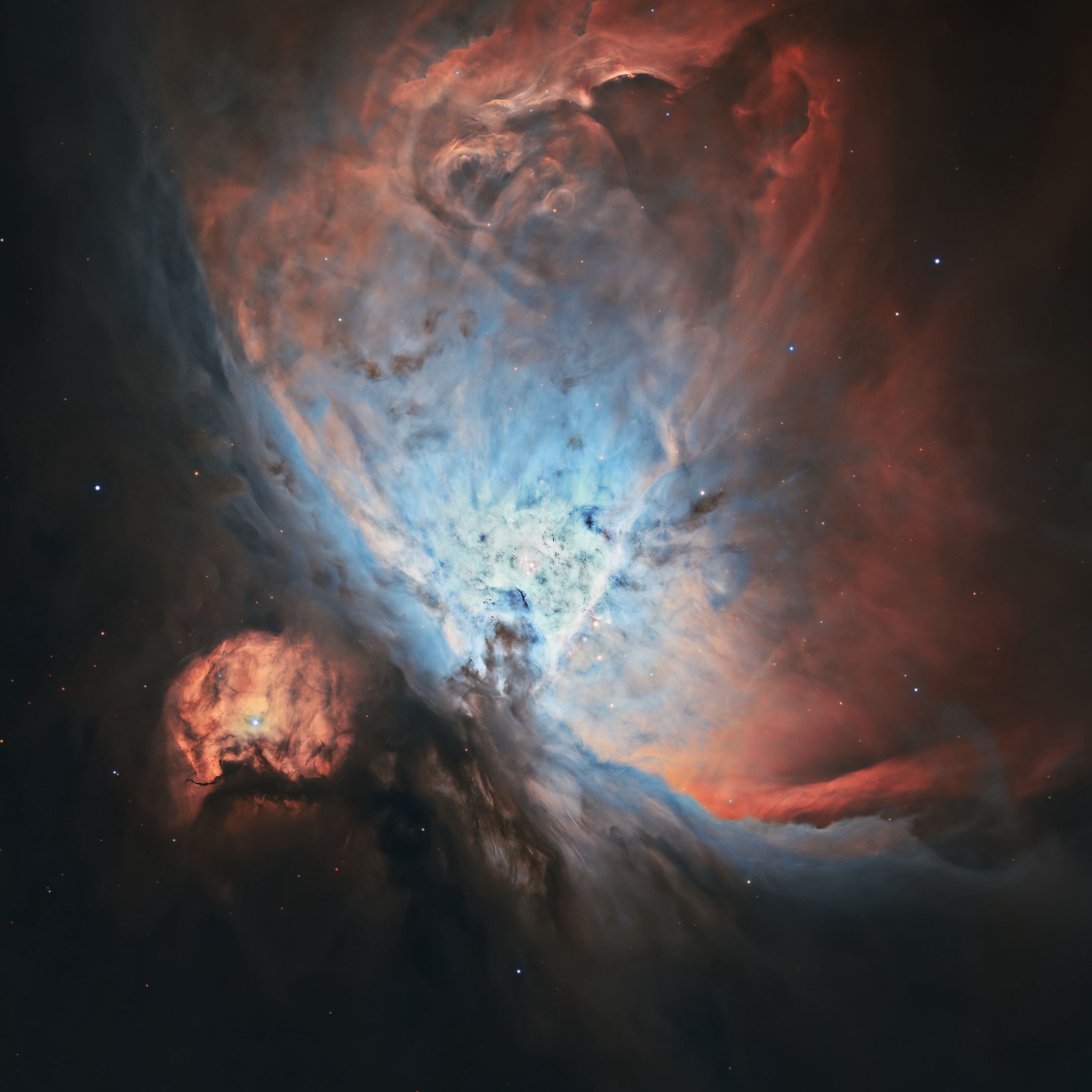 universe, nebula, stars, glow, orion nebula