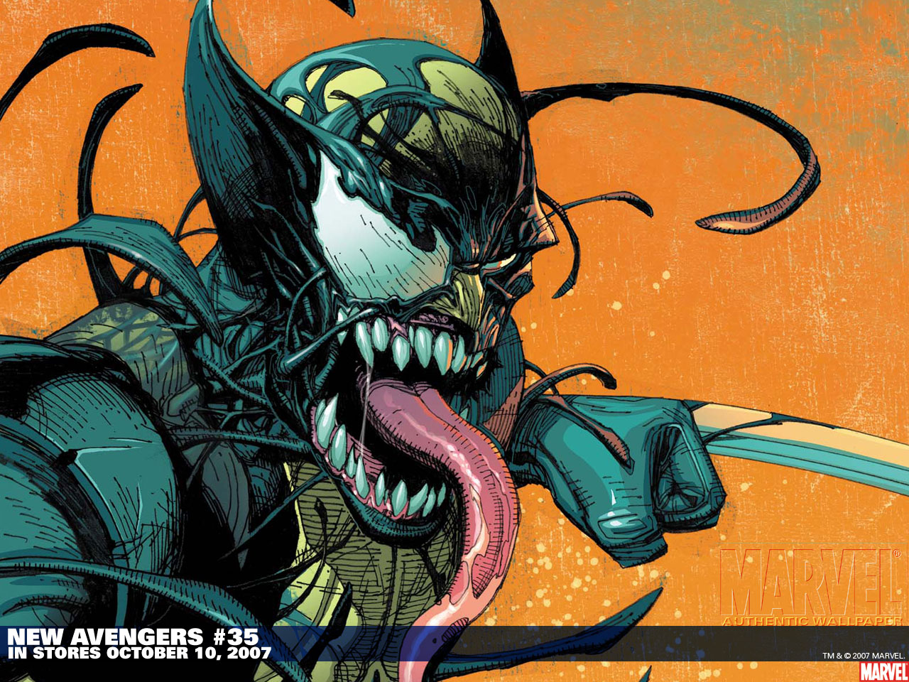 comics, new avengers, venom, wolverine phone wallpaper