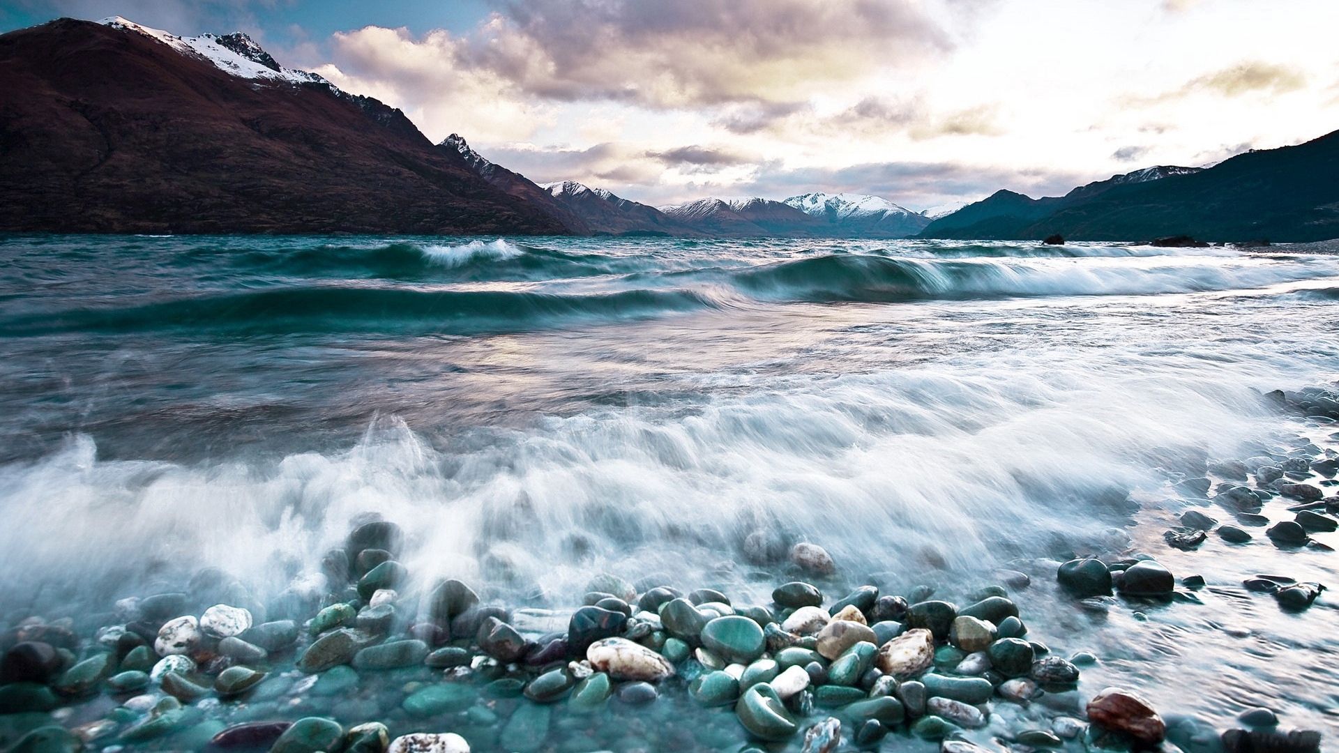 Free download wallpaper Nature, Stones, Mountains, Foam, Sea, Waves on your PC desktop