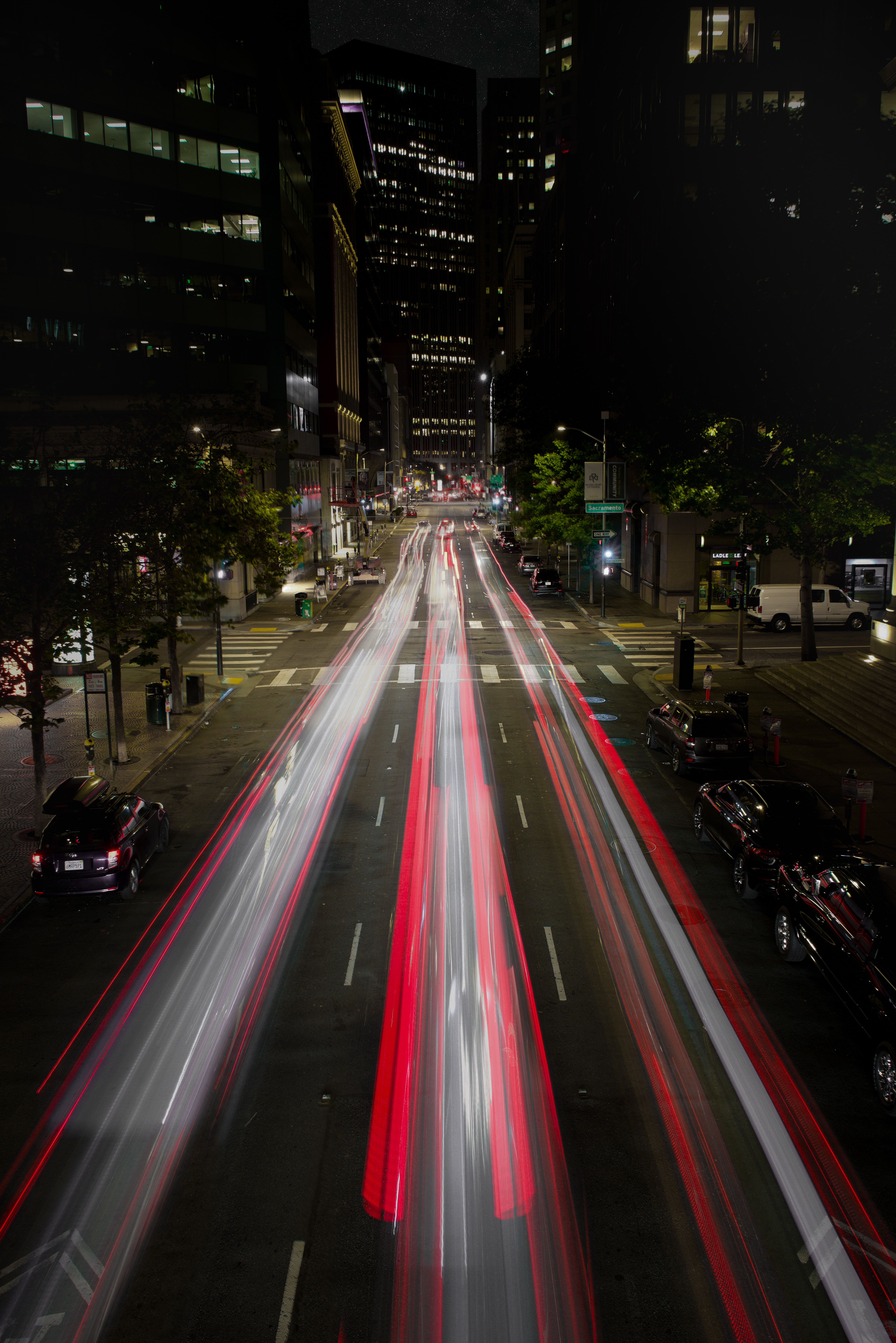 Download mobile wallpaper Cities, Long Term Exposure, Night City, City Lights for free.