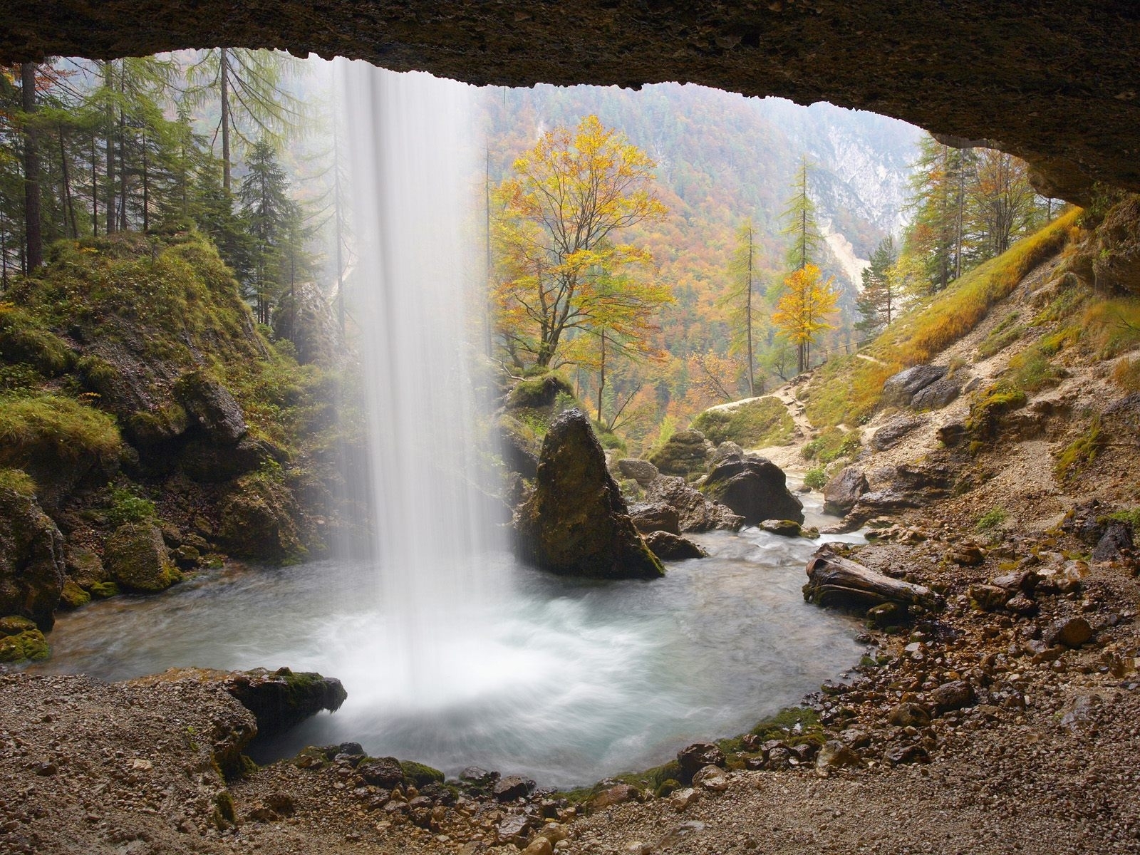 Laden Sie das Wasser, Stones, Landschaft, Wasserfälle-Bild kostenlos auf Ihren PC-Desktop herunter