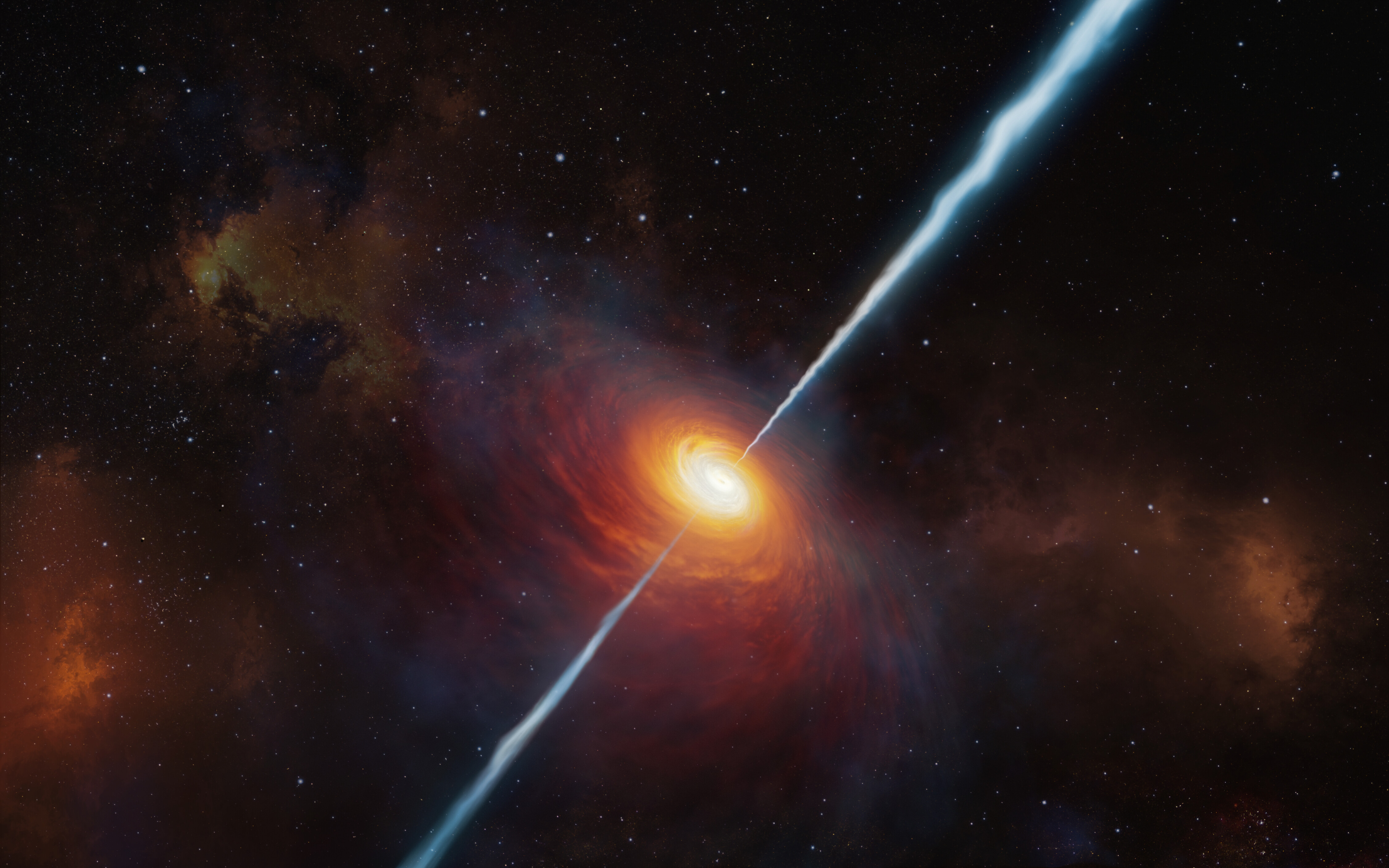 Черные дыры в ядрах галактик. Черная дыра Квазар. Квазар SDSS j1106. Маркарян 205 Квазар. Квазар APM 08279+5255.
