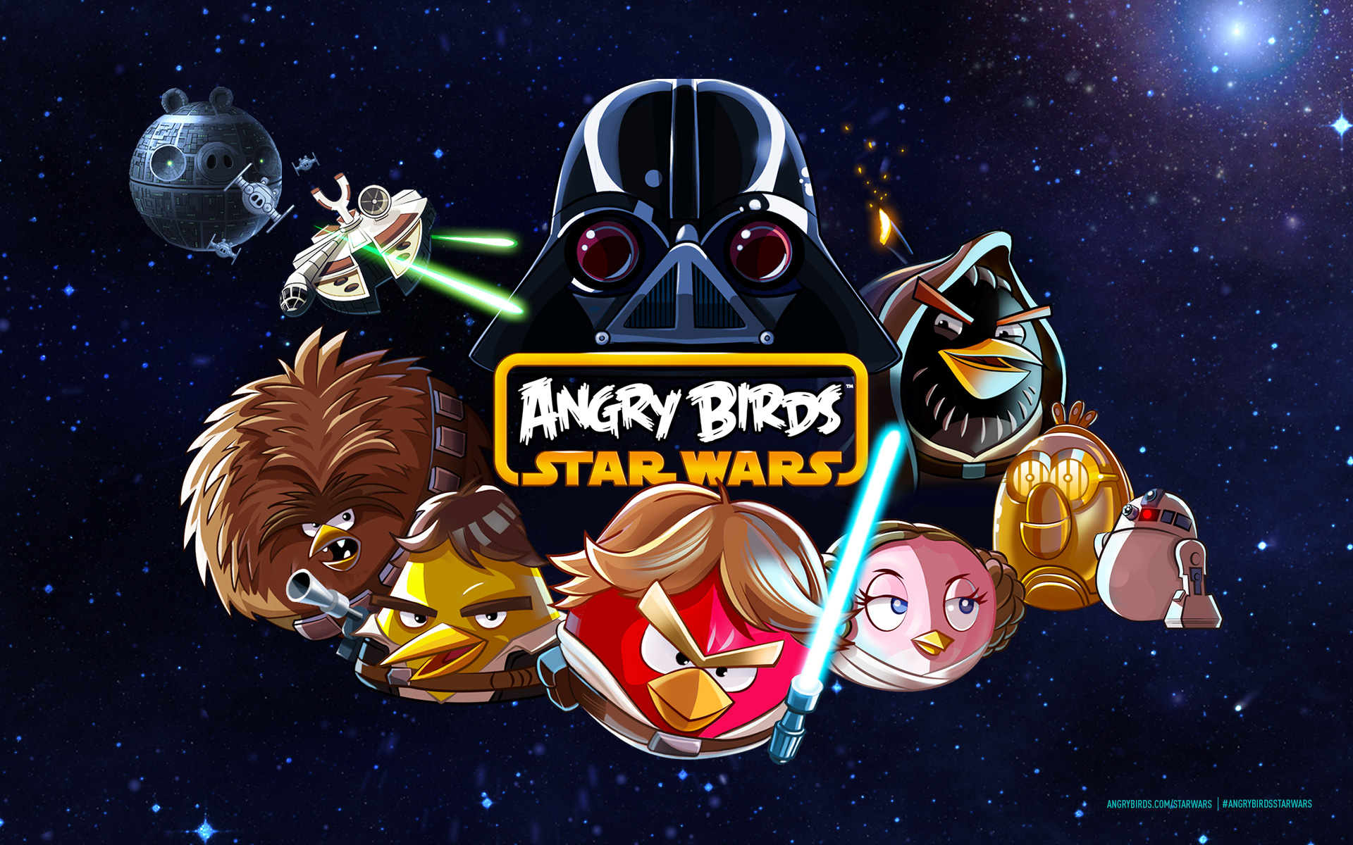 angry birds, video game, bird, game, star wars