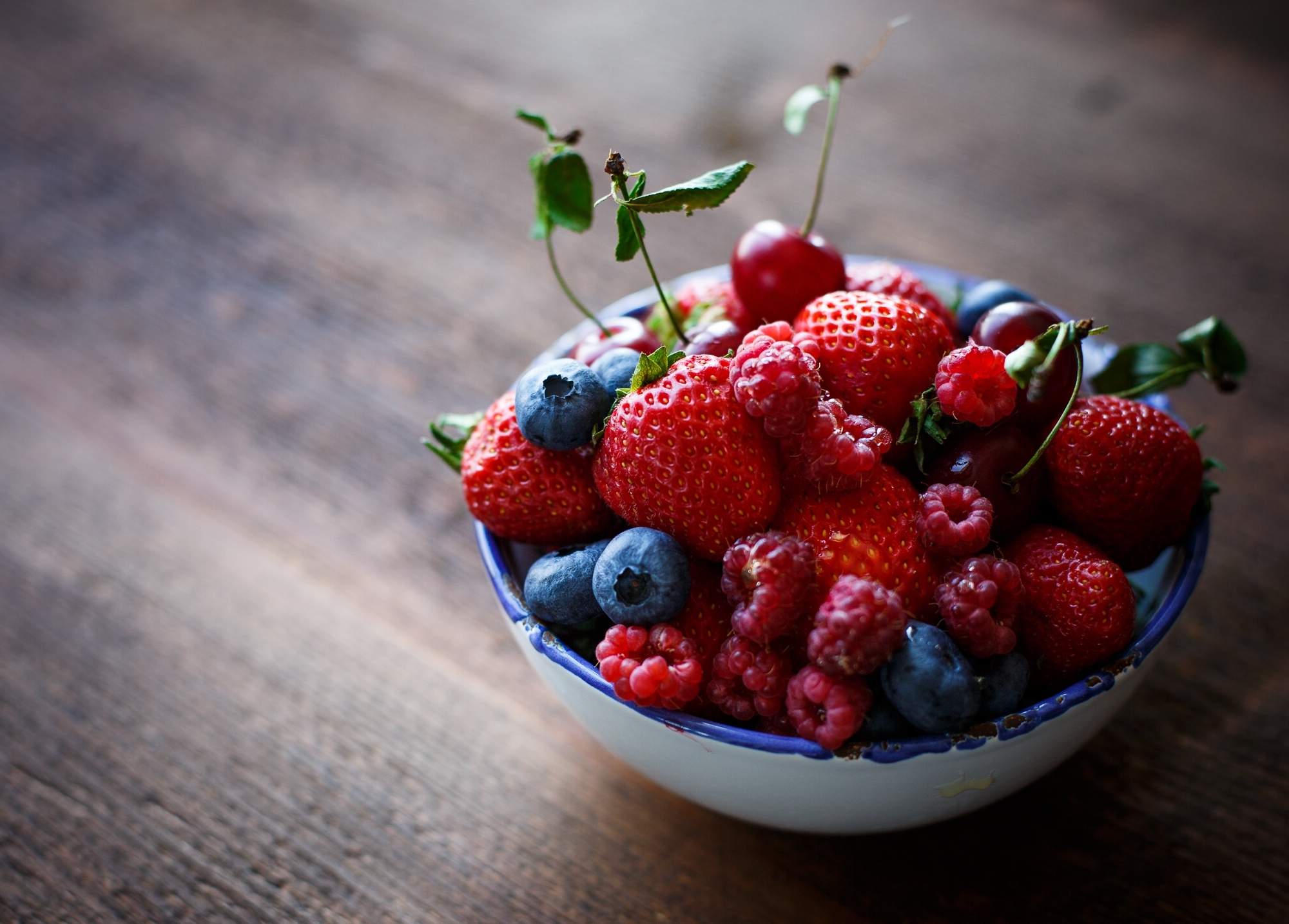 raspberry, berries, food, plate 5K