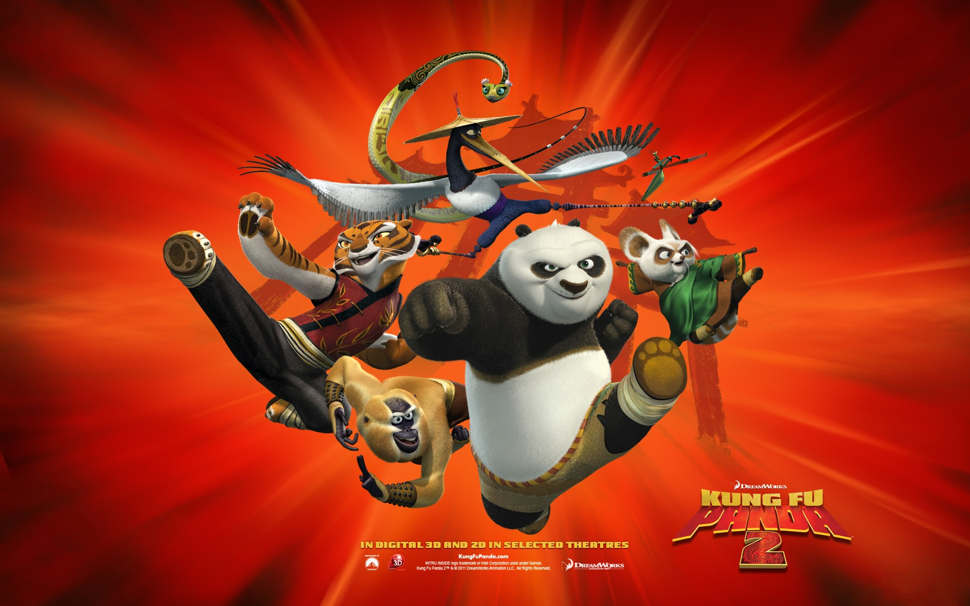 280759 baixar papel de parede panda kung fu, filme, kung fu panda 2, macaco (kung fu panda), po (kung fu panda), tigresa (kung fu panda), kung fu panda - protetores de tela e imagens gratuitamente