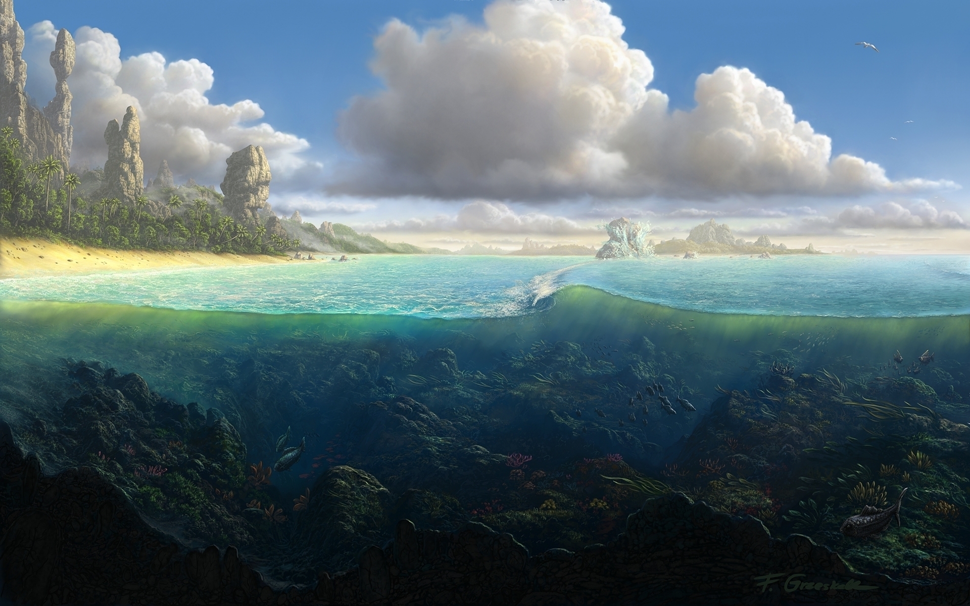 Download mobile wallpaper Sea, Landscape for free.