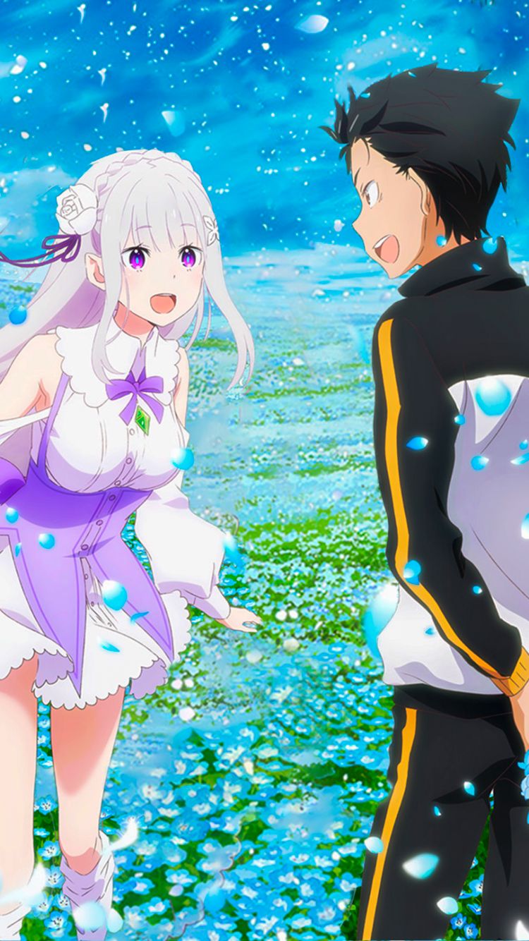 Обои на телефон: Аниме, Эмилия (Re:zero), Субару Нацуки, Re:zero Жизнь С  Нуля В Другом Мире Снег Воспоминаний, Re: Жизнь В Другом Мире С Нуля Снег  Воспоминаний, 1314345 скачать картинку бесплатно.