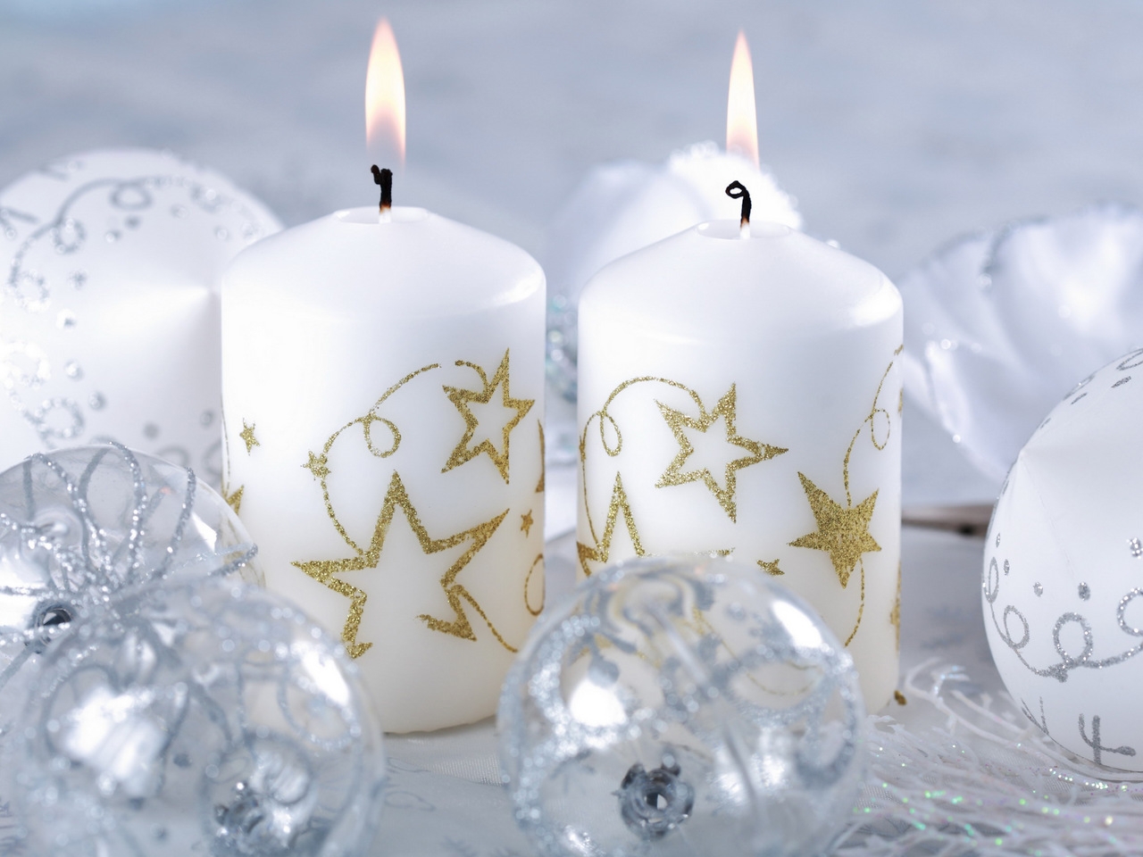 Download mobile wallpaper Candles, Holidays, New Year for free.