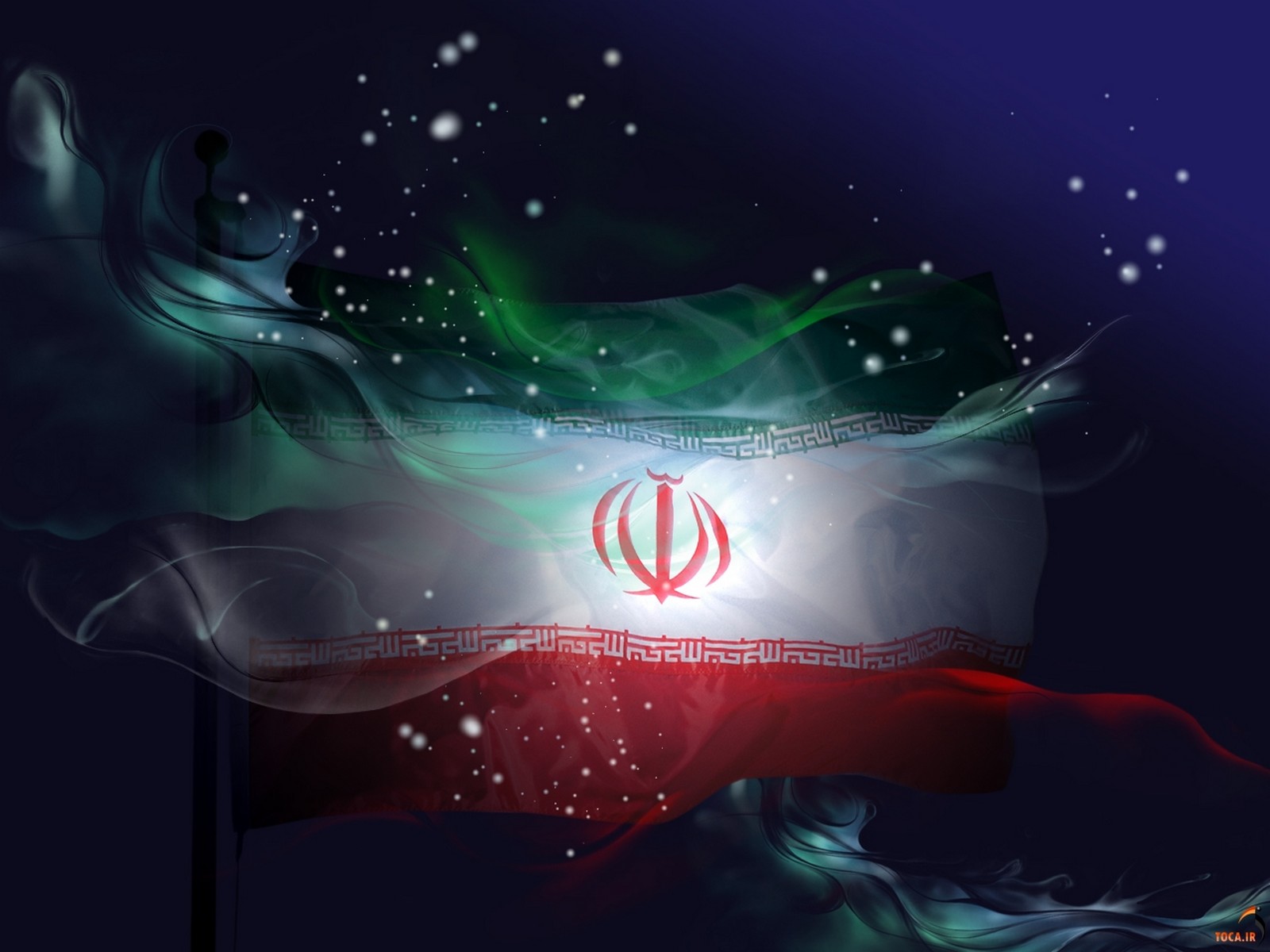 Завантажити шпалери Прапор Ірану на телефон безкоштовно