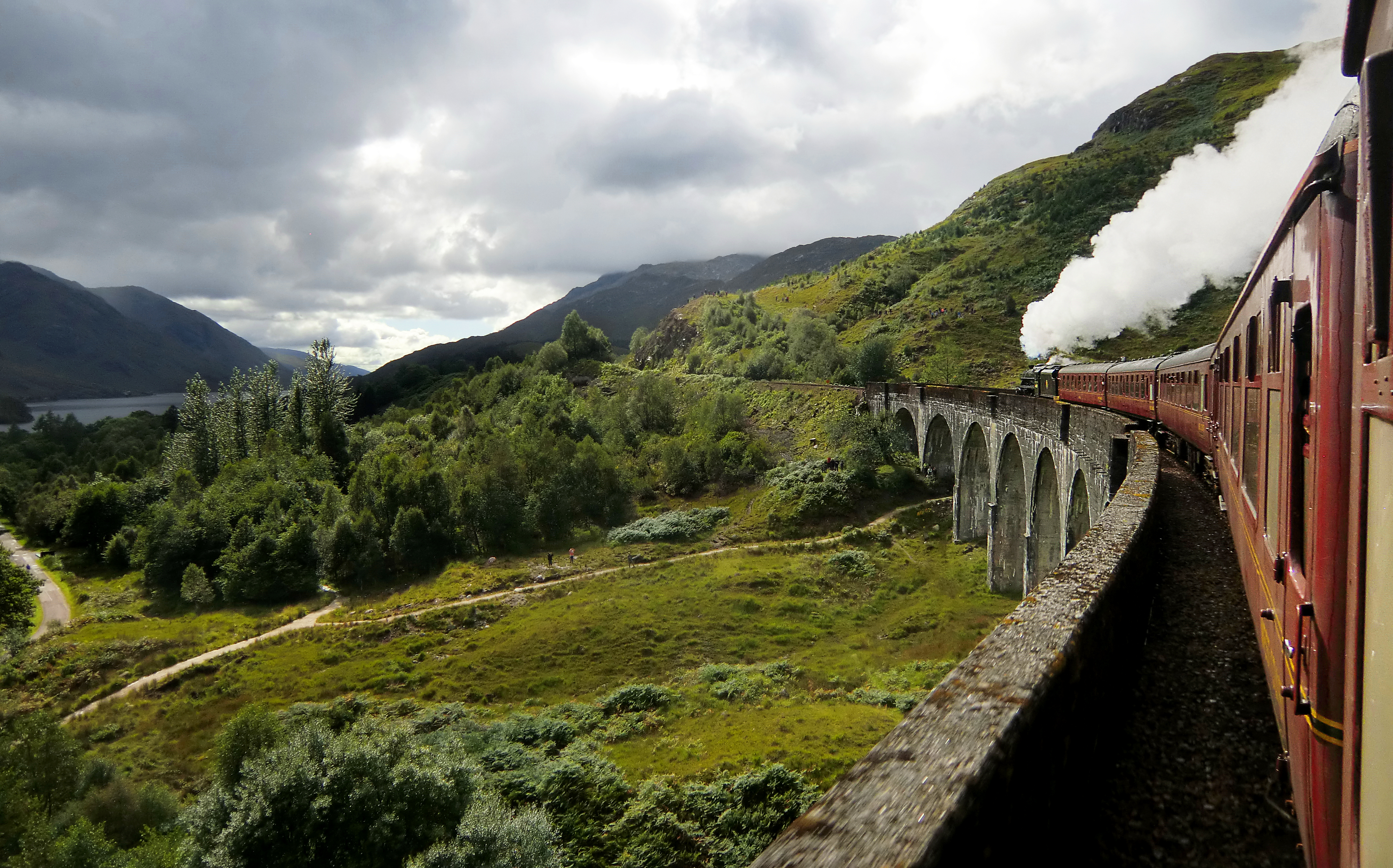 scotland, photography, landscape, train