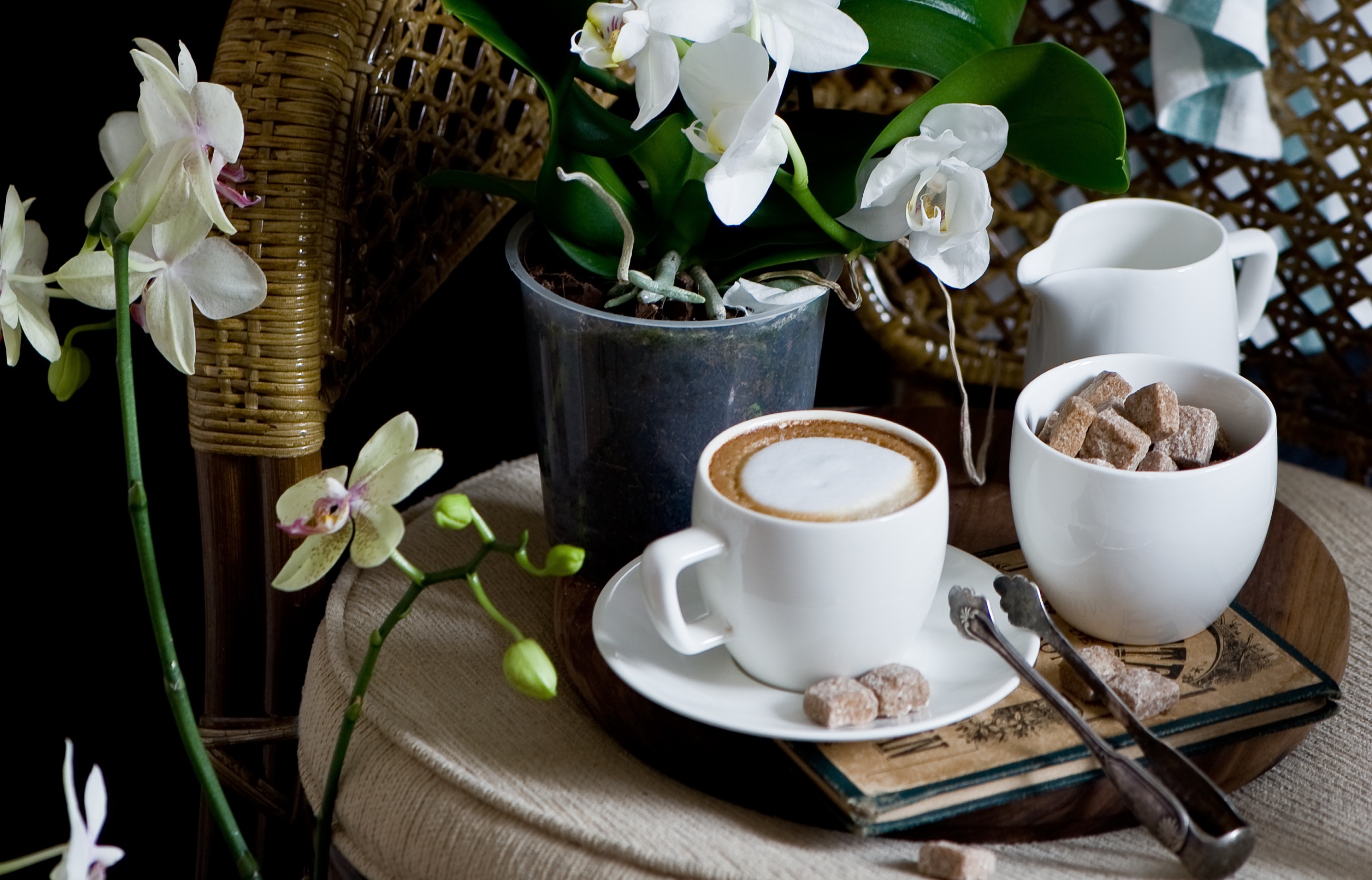 Кофе и орхидеи доброе утро