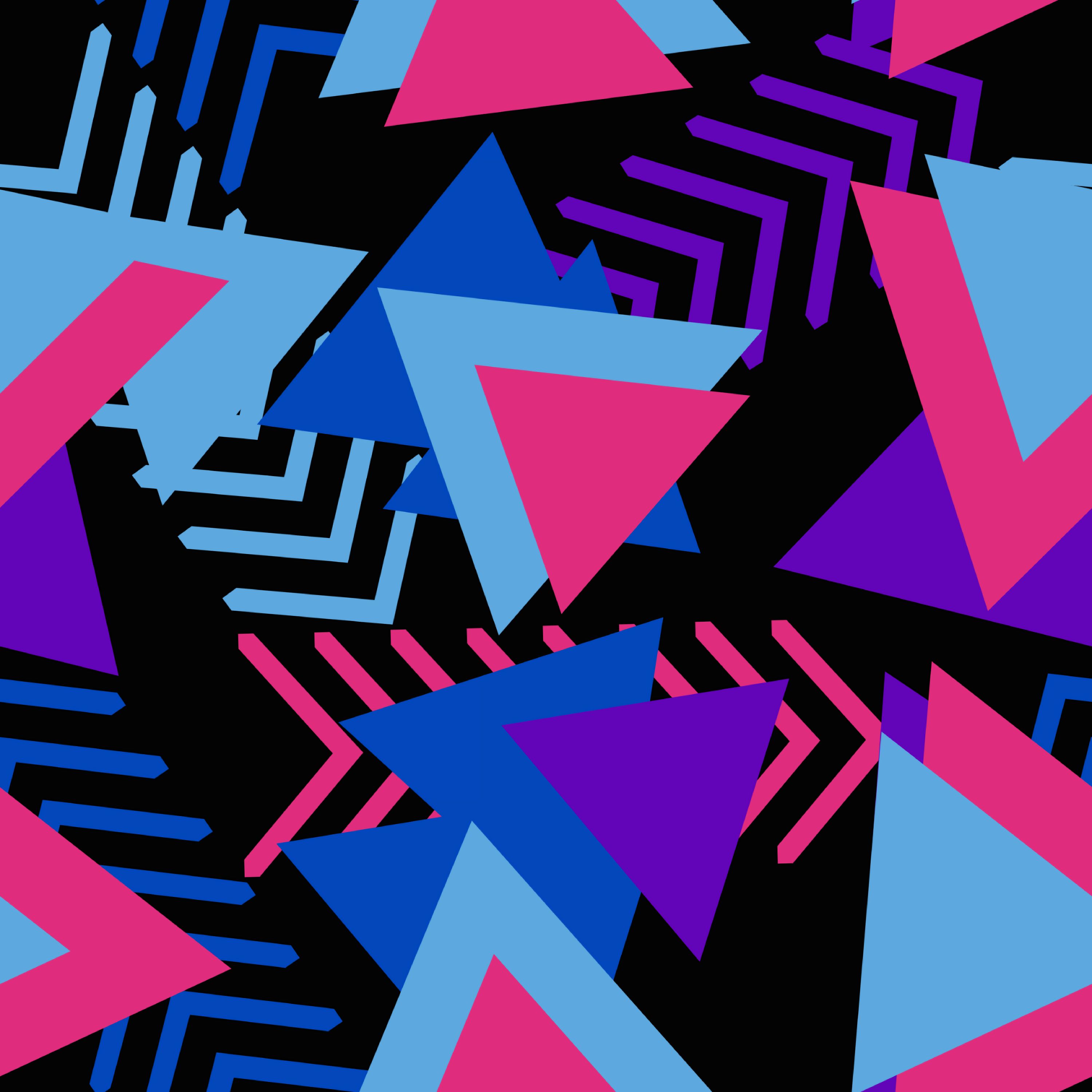 Download mobile wallpaper Motley, Multicolored, Triangles, Texture, Textures, Form, Triangle, Forms, Geometric for free.