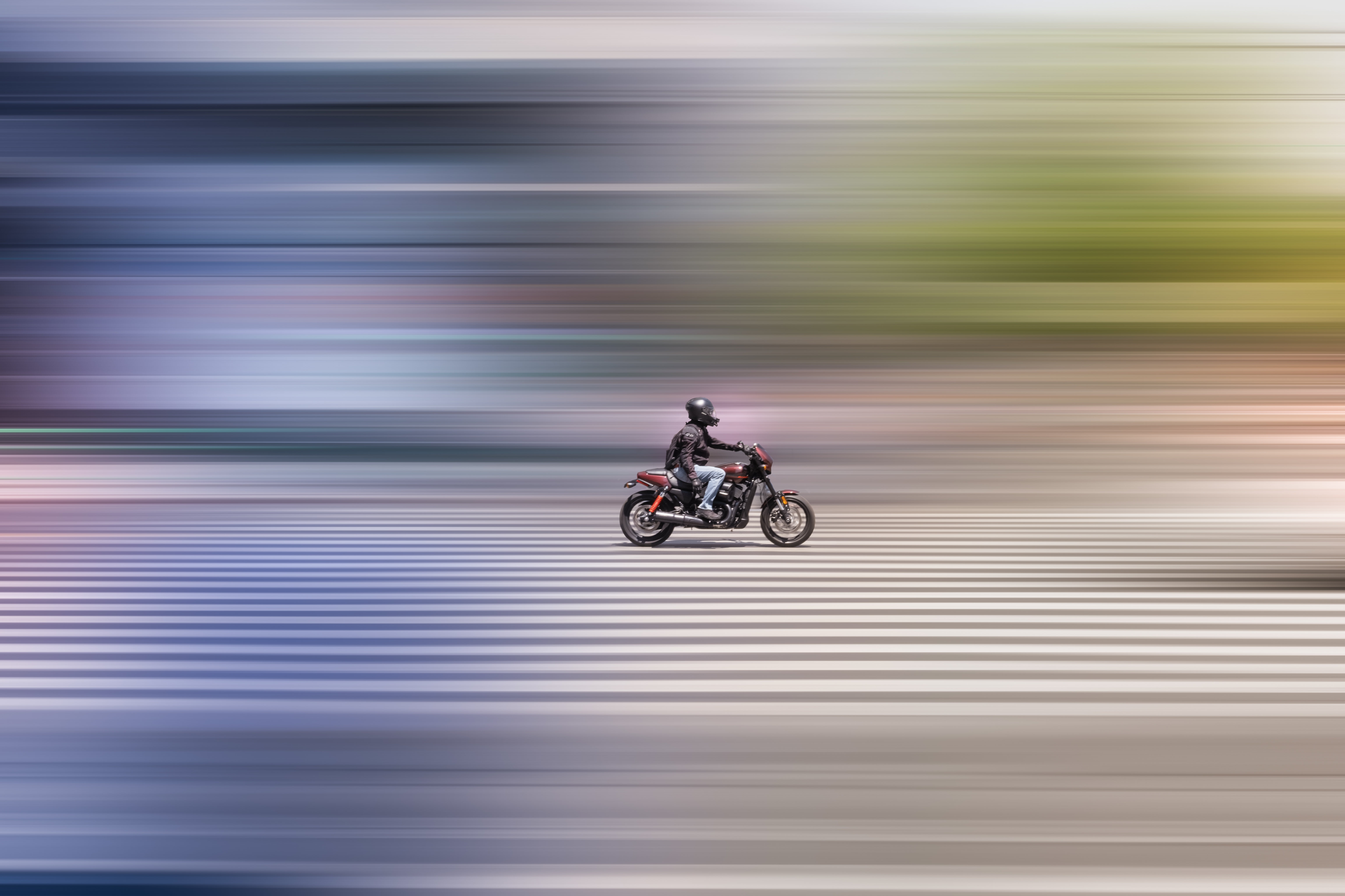 Download mobile wallpaper Motorcyclist, Distortion, Motorcycle, Motorcycles, Bike for free.
