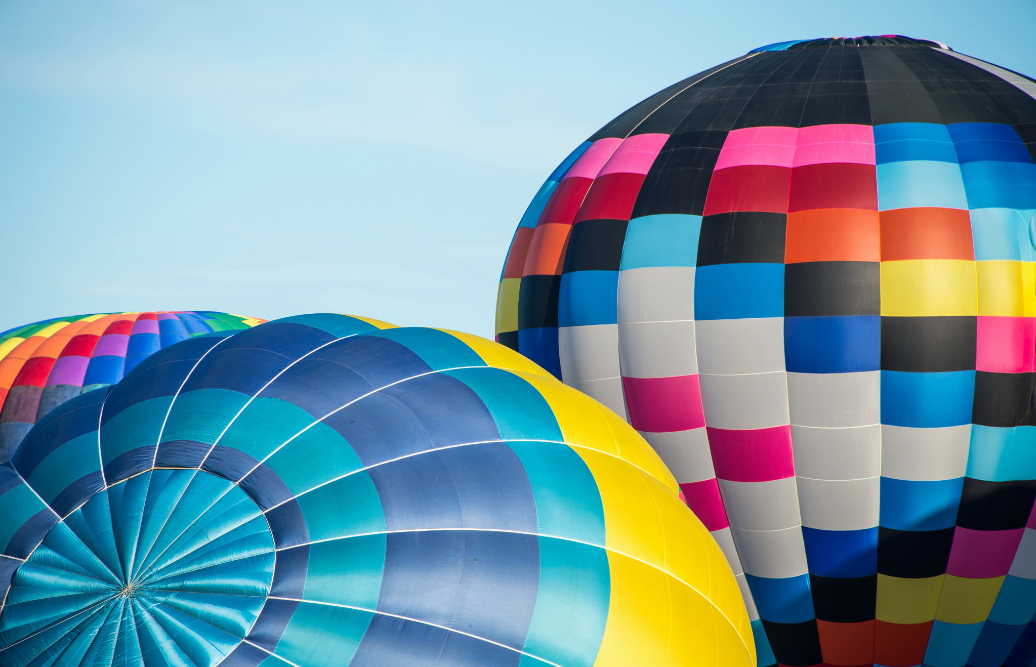 Handy-Wallpaper Sport, Luftballon, Sky, Ballon, Mehrfarbig, Motley kostenlos herunterladen.