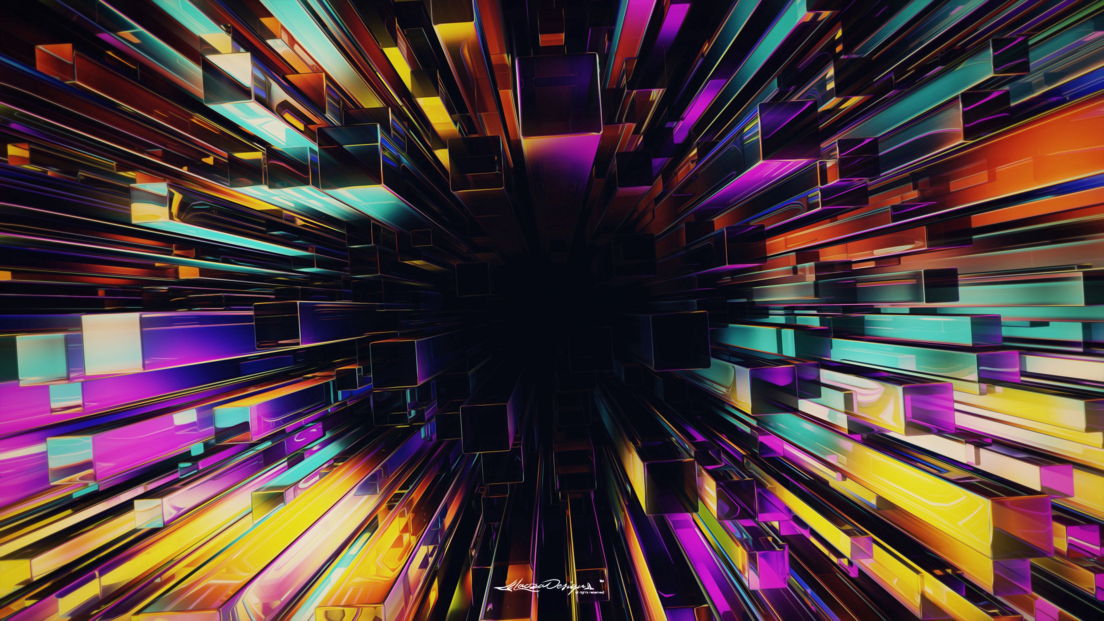 Free download wallpaper 3D, Motley, Structure, Abstract, Multicolored on your PC desktop