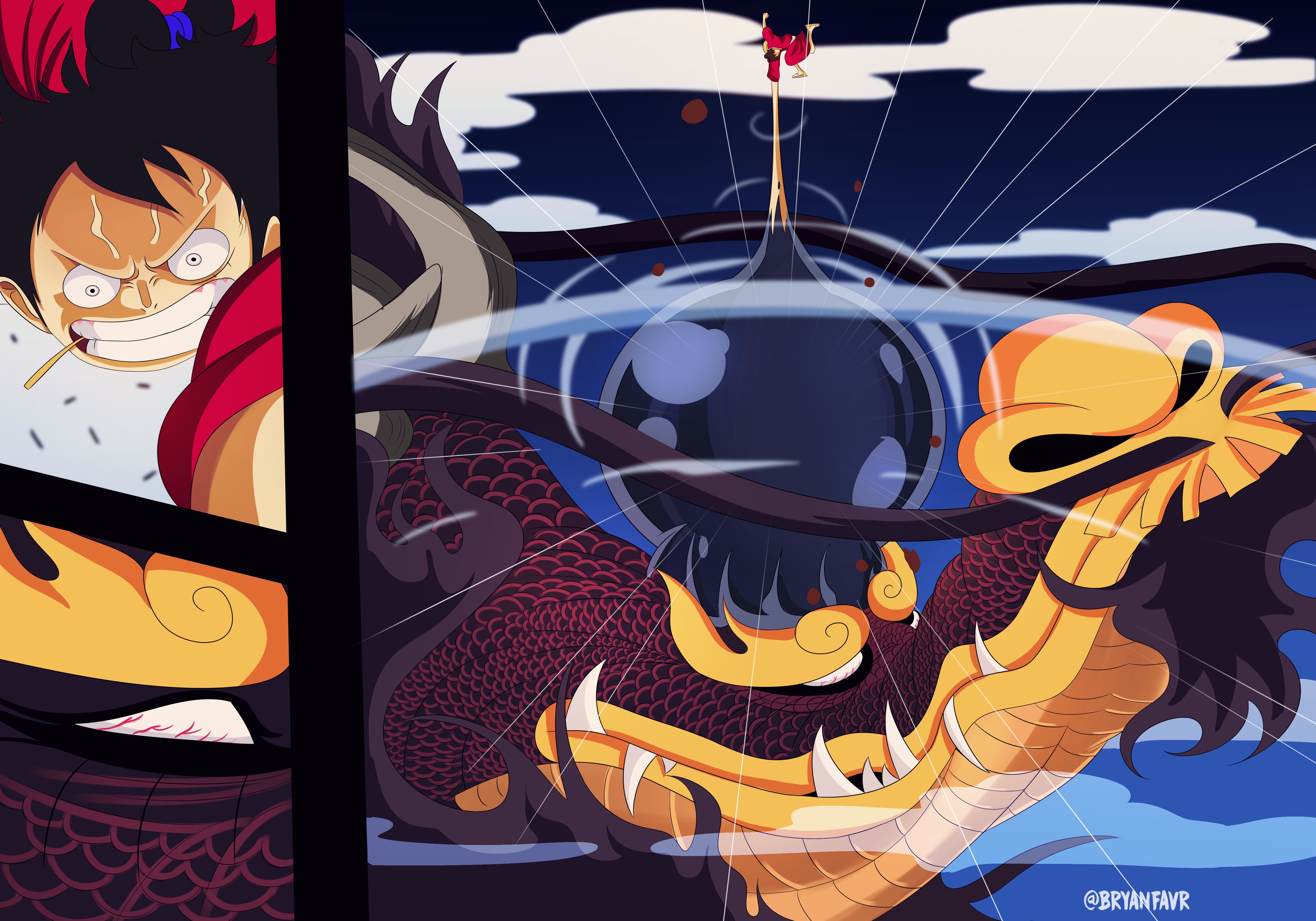 Colorful Gear 5 Kaido Monkey D Luffy 4K HD One Piece Wallpapers  HD  Wallpapers  ID 104025