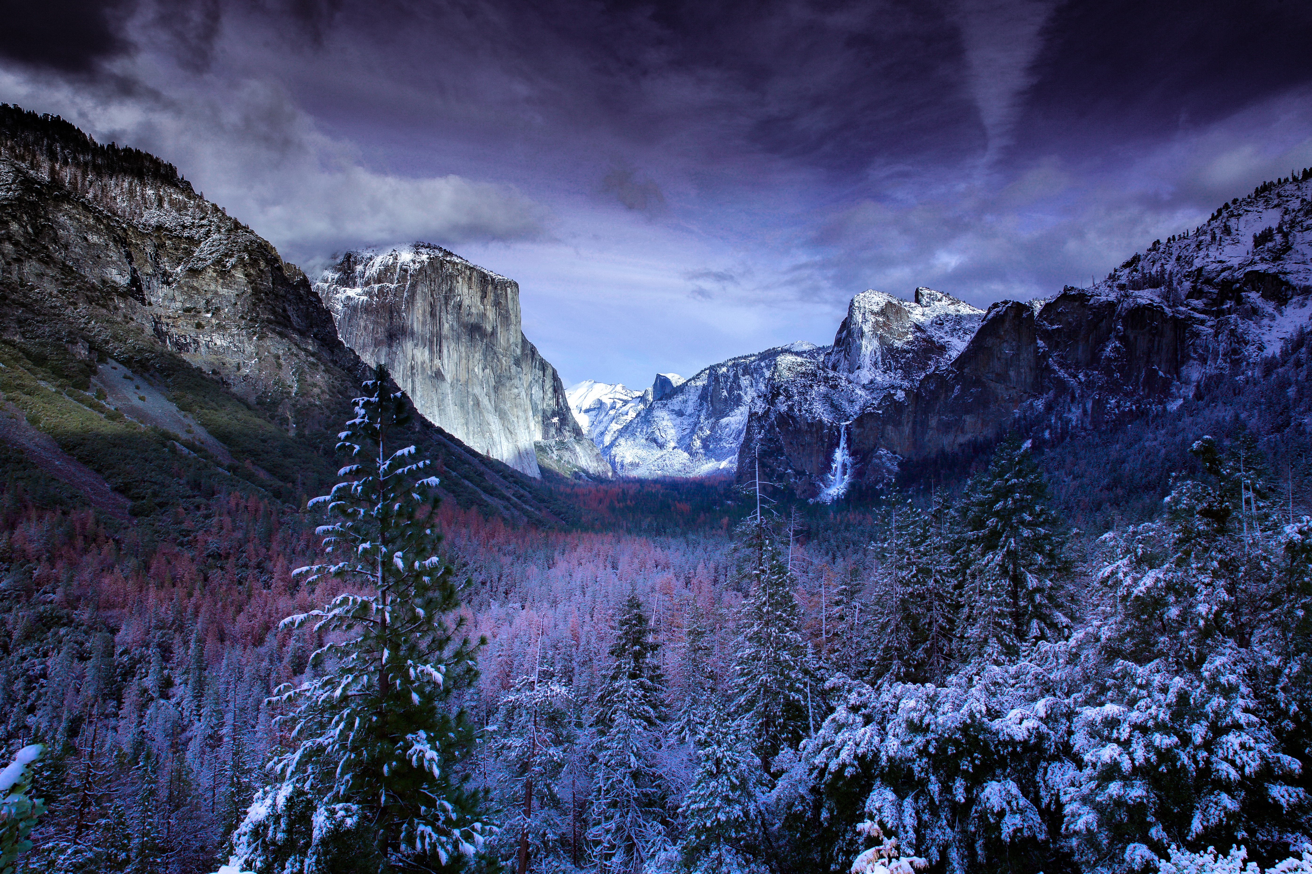 Национальный парк Йосемити, США зима