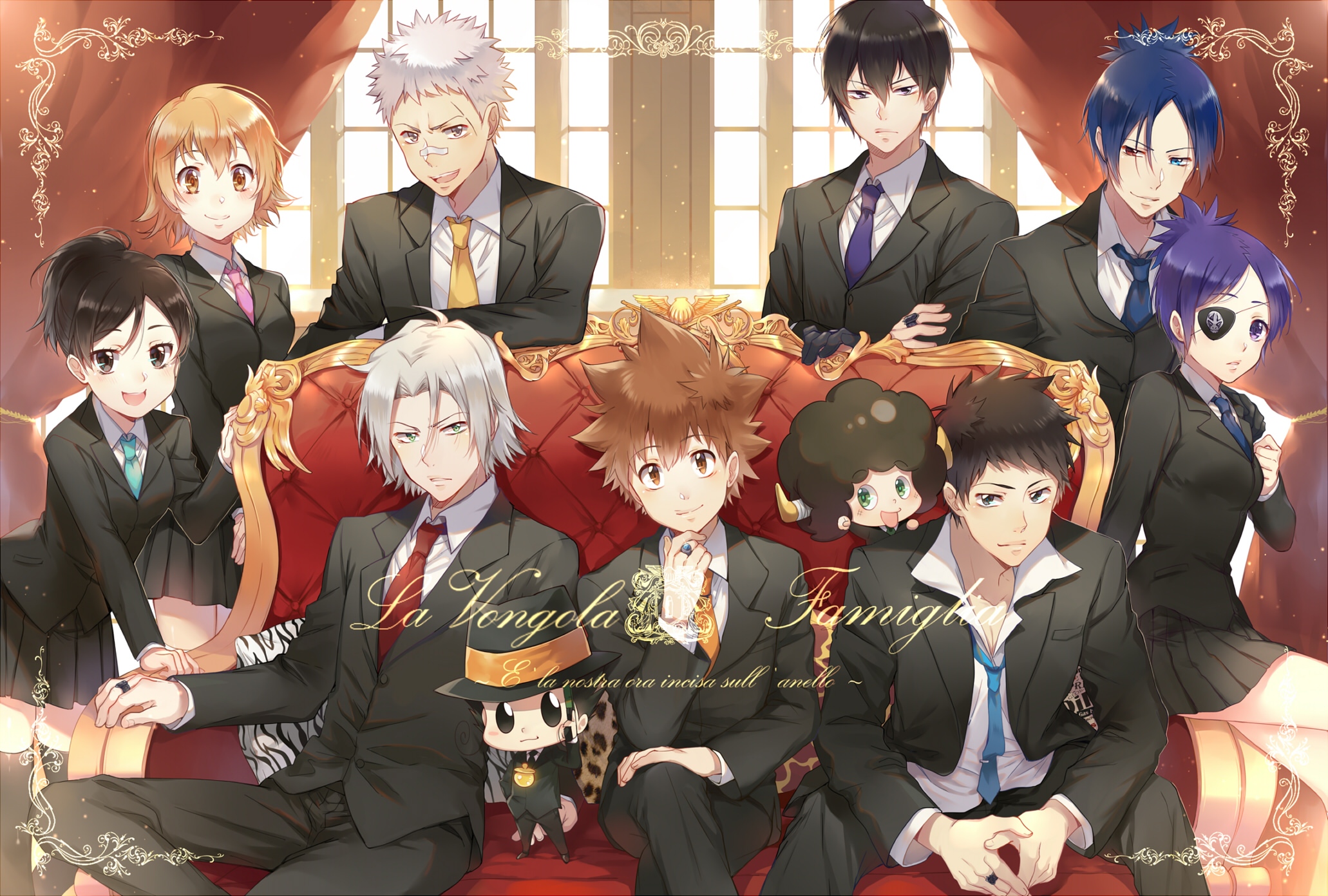 Wallpaper anime, characters, mafia, Katekyo Hitman REBORN! for mobile and  desktop, section сёнэн, resolution 1920x1200 - download