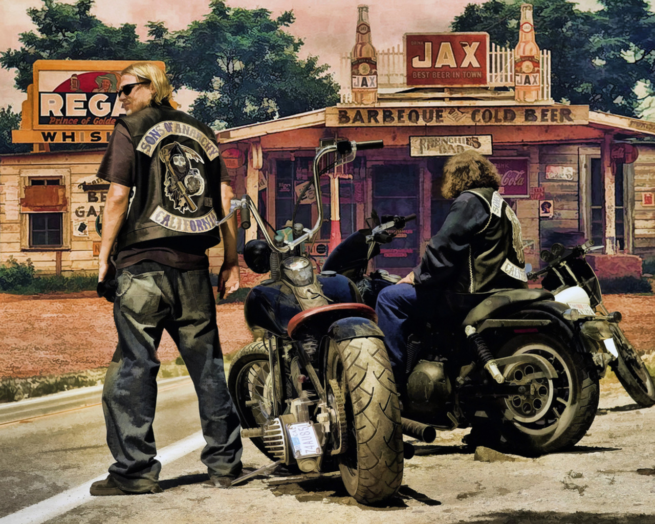 sons of anarchy, tv show lock screen backgrounds