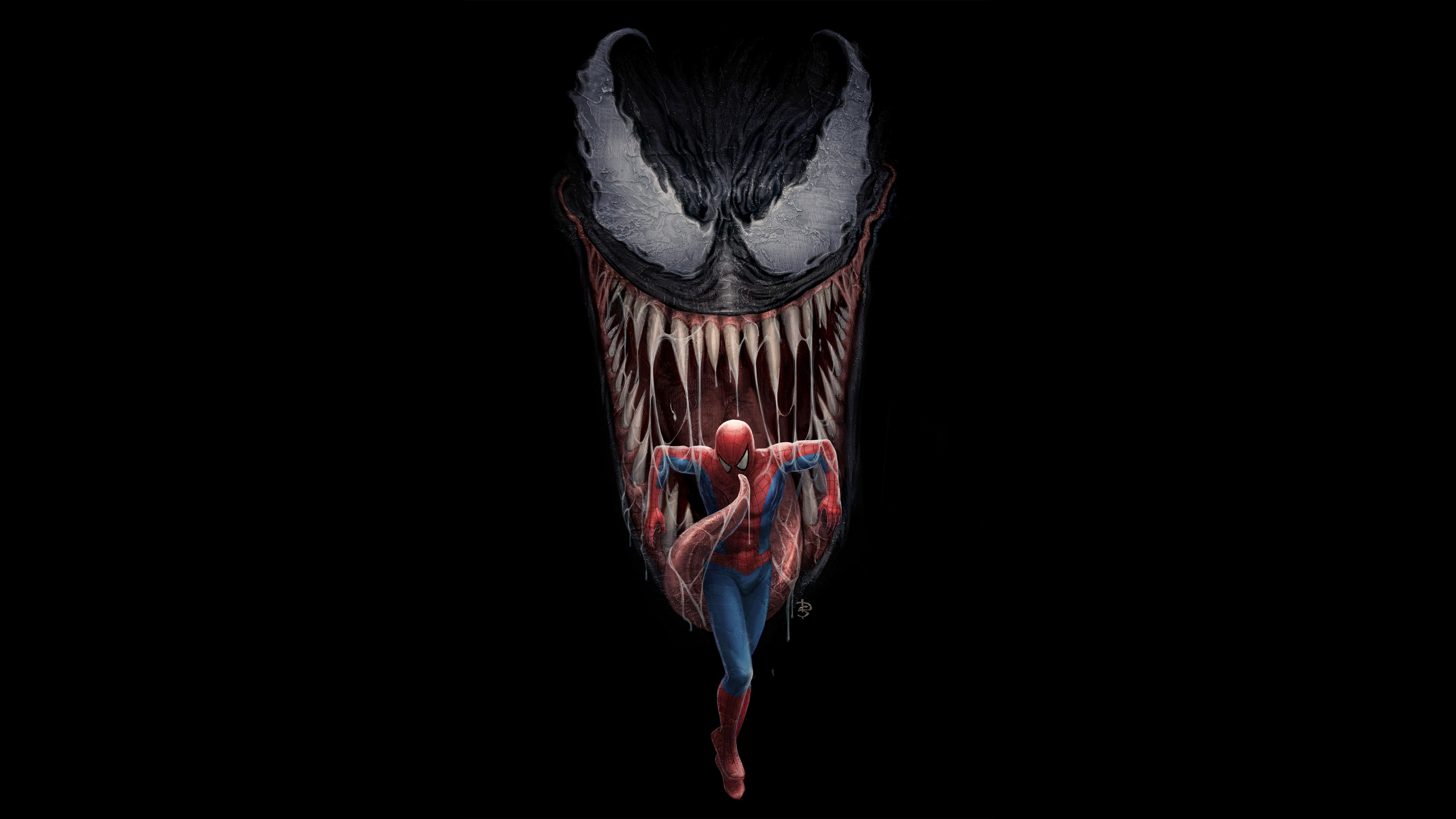 superhero, venom, monster, spider man, antihero, peter parker, symbiote, comics, eddie brock HD wallpaper