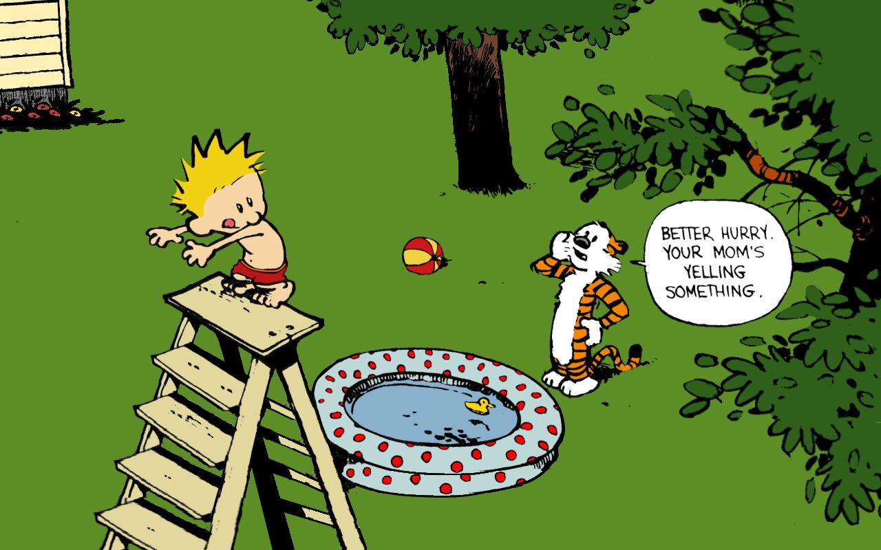hobbes (calvin & hobbes), comics, calvin & hobbes, calvin (calvin & hobbes) cell phone wallpapers