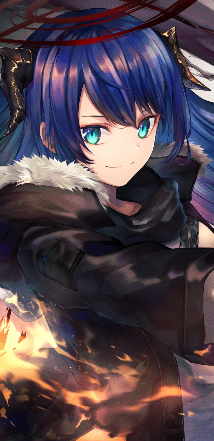 Download mobile wallpaper Blue Hair, Video Game, Arknights, Mostima (Arknights) for free.