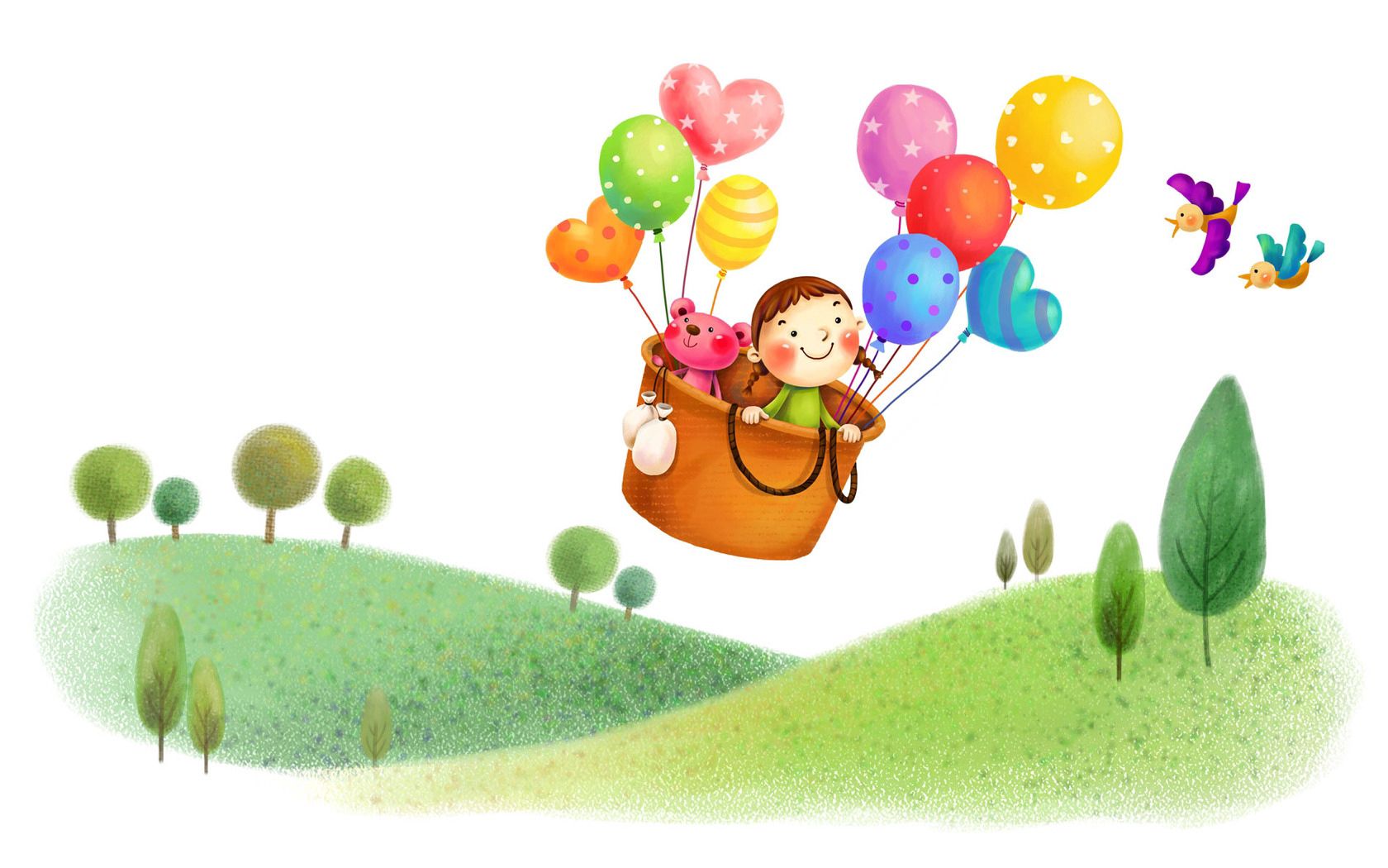 Laden Sie das Verschiedenes, Sonstige, Flug, Korb, Luftballons-Bild kostenlos auf Ihren PC-Desktop herunter
