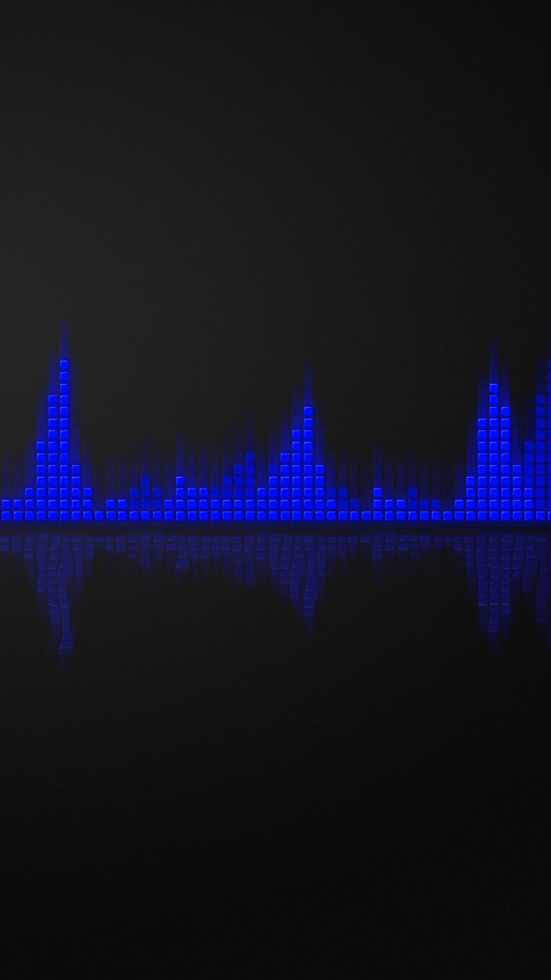 abstract, black, blue, equalizer, music HD wallpaper