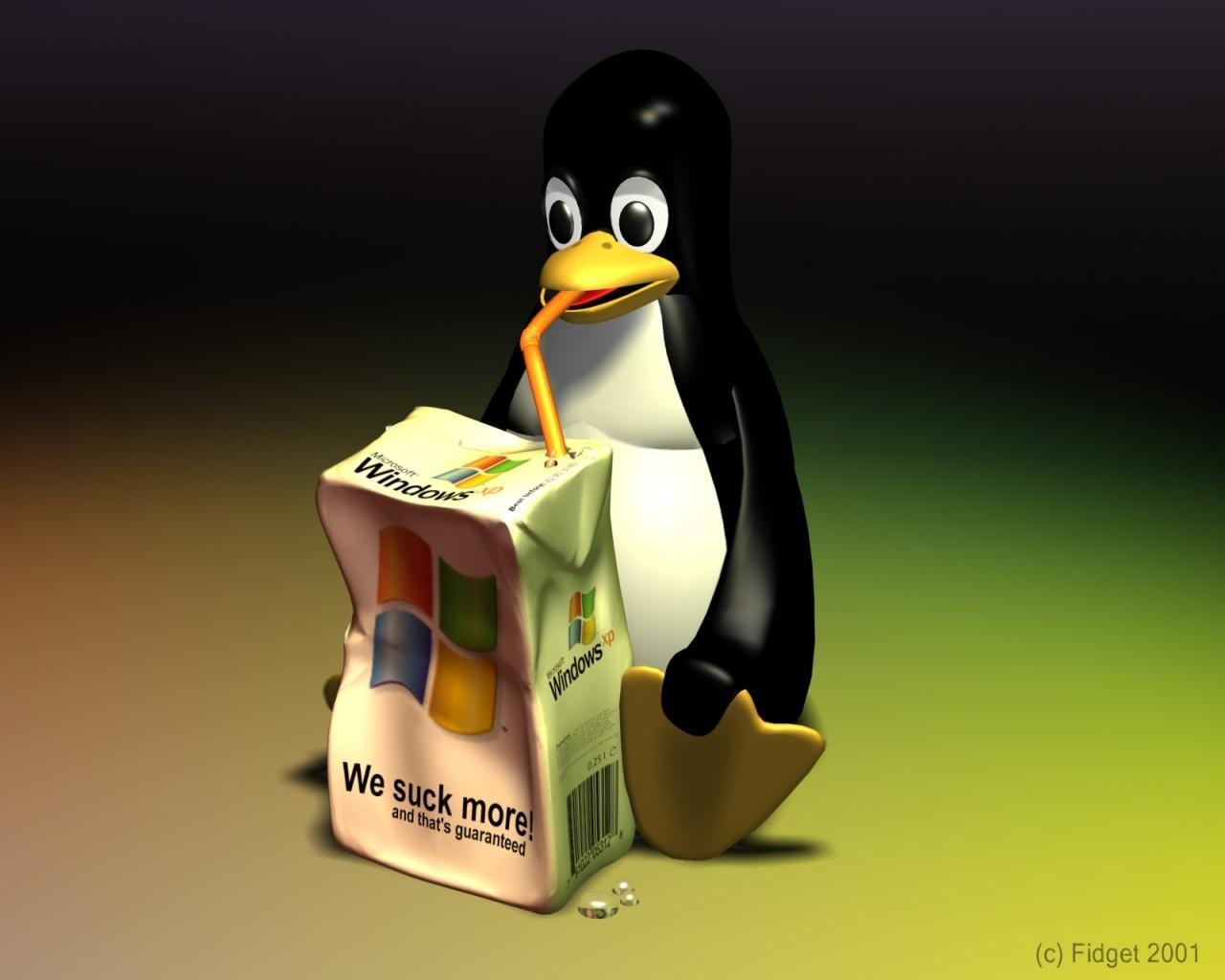 1514036 descargar fondo de pantalla linux, tecnología, pingüino, ventanas: protectores de pantalla e imágenes gratis