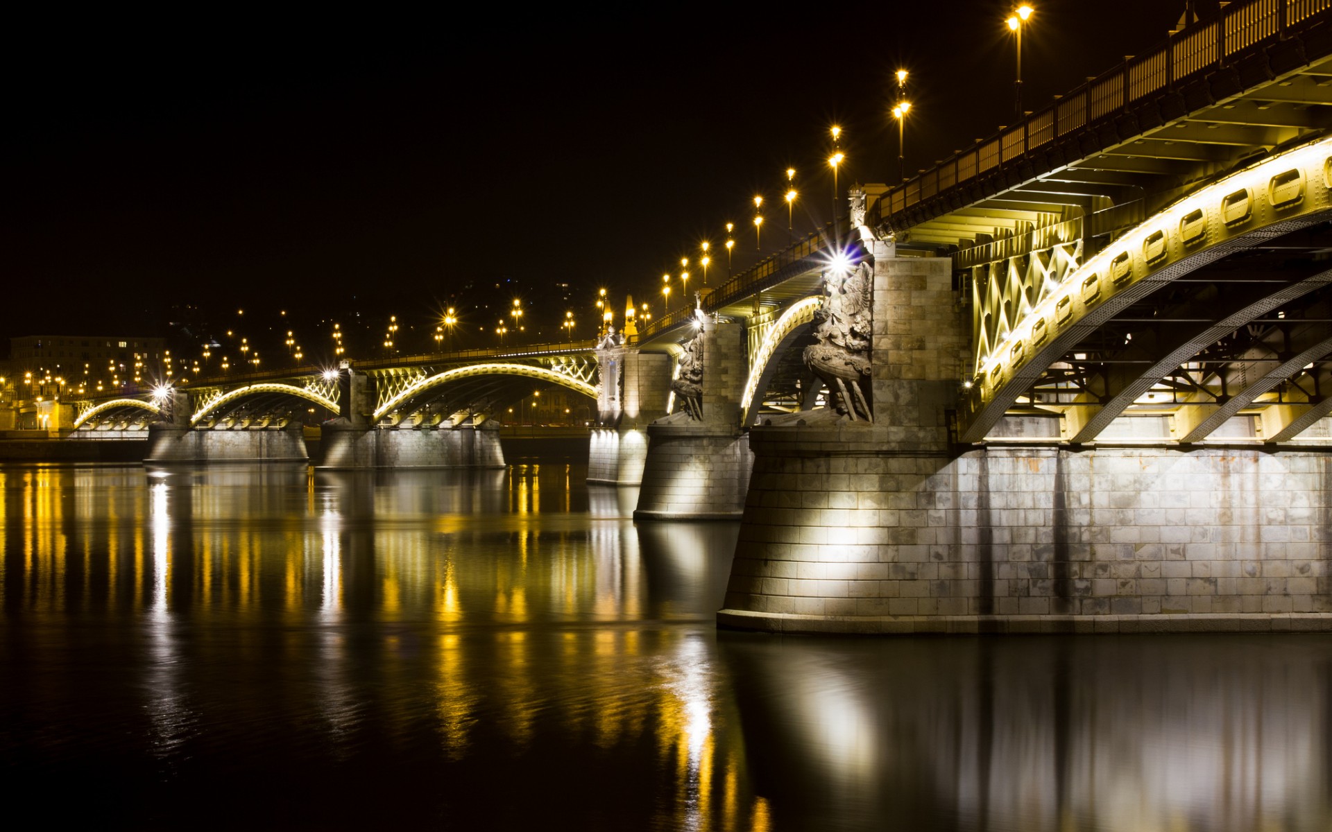 301473 Hintergrundbild herunterladen menschengemacht, margaretenbrücke, budapest, ungarn, brücken - Bildschirmschoner und Bilder kostenlos